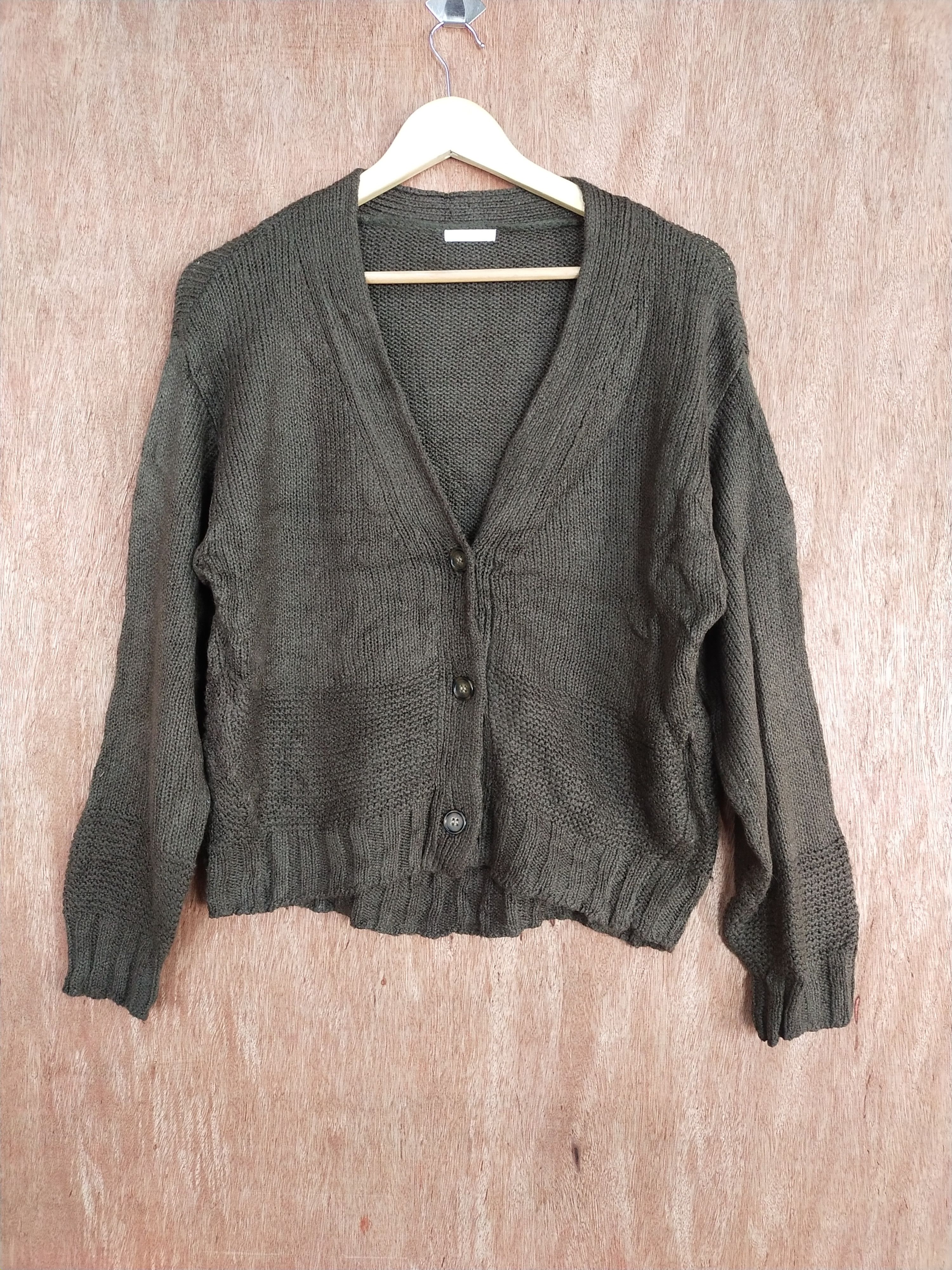 Homespun Knitwear × Japanese Brand GU dark brown knitwear cardigan japan #S159 Size US M / EU 48-50 / 2 - 1 Thumbnail