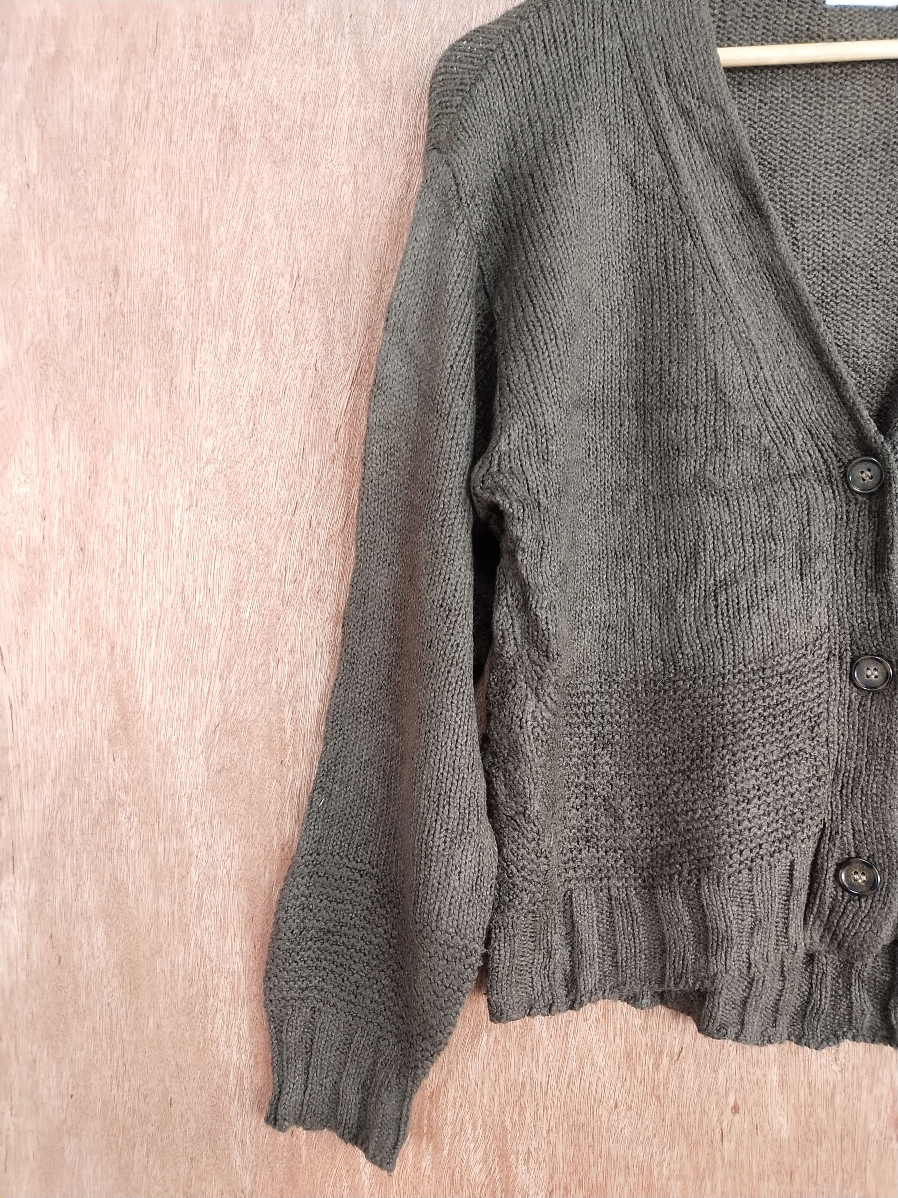 Homespun Knitwear × Japanese Brand GU dark brown knitwear cardigan japan #S159 Size US M / EU 48-50 / 2 - 4 Thumbnail