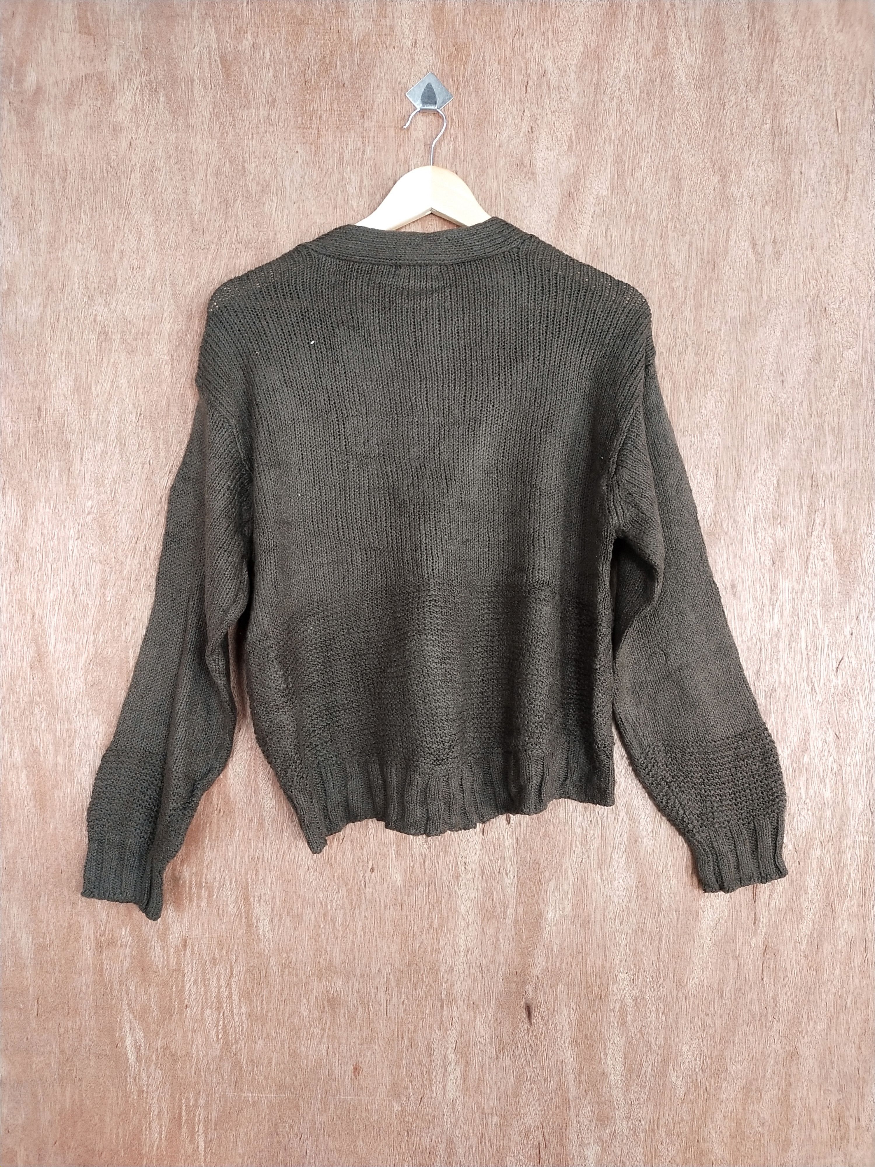 Homespun Knitwear × Japanese Brand GU dark brown knitwear cardigan japan #S159 Size US M / EU 48-50 / 2 - 7 Thumbnail