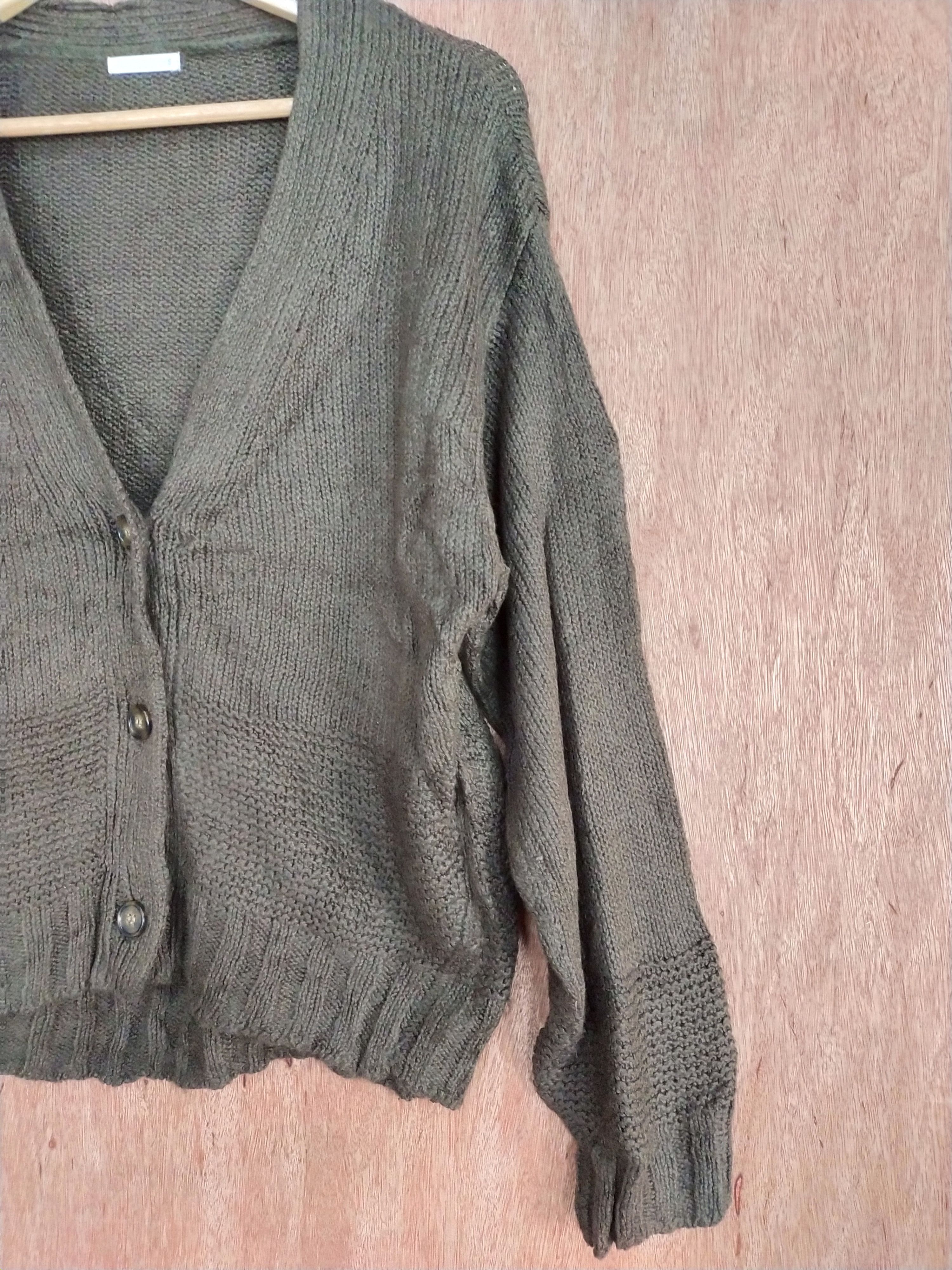 Homespun Knitwear × Japanese Brand GU dark brown knitwear cardigan japan #S159 Size US M / EU 48-50 / 2 - 3 Thumbnail