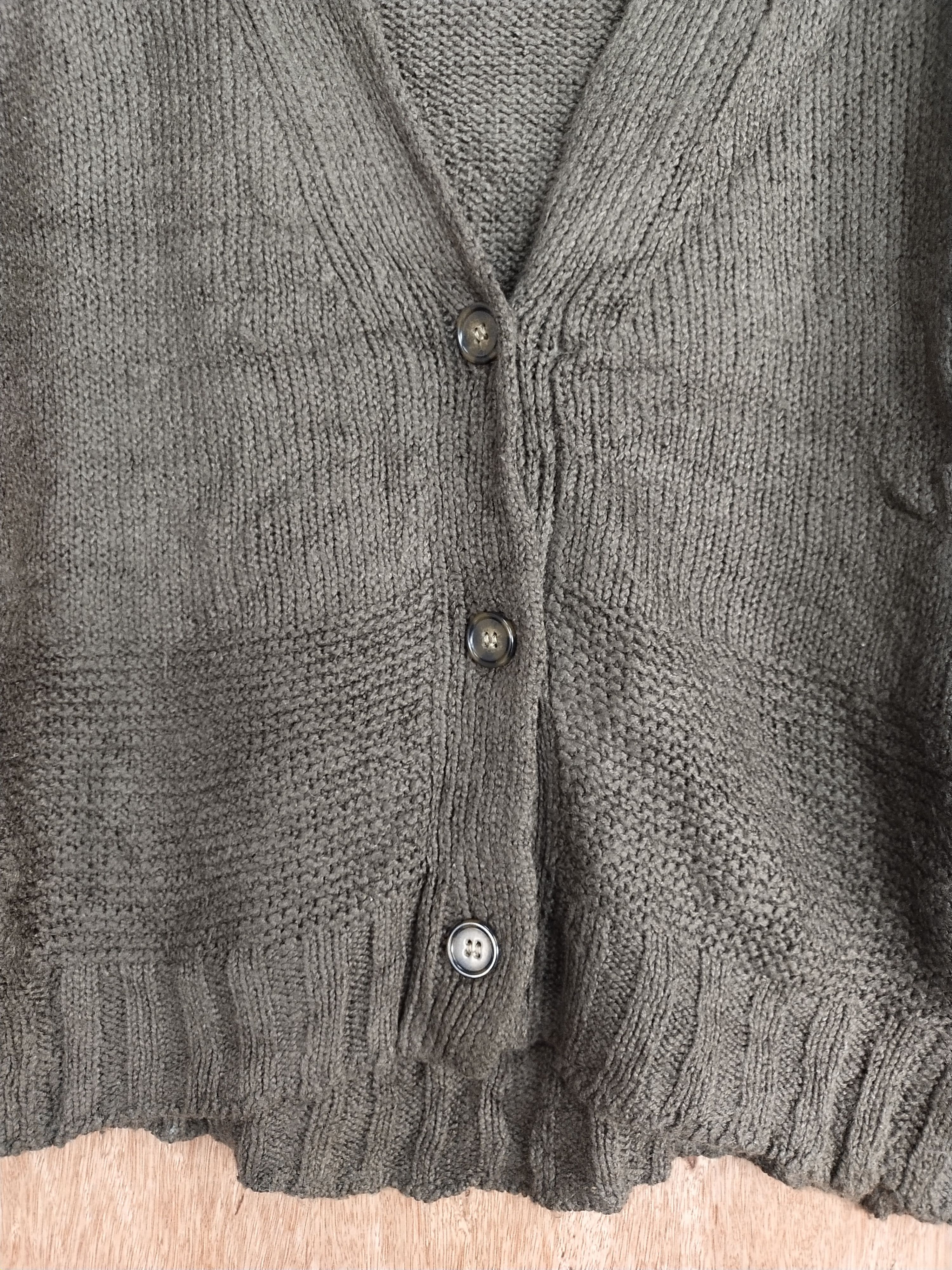 Homespun Knitwear × Japanese Brand GU dark brown knitwear cardigan japan #S159 Size US M / EU 48-50 / 2 - 5 Thumbnail