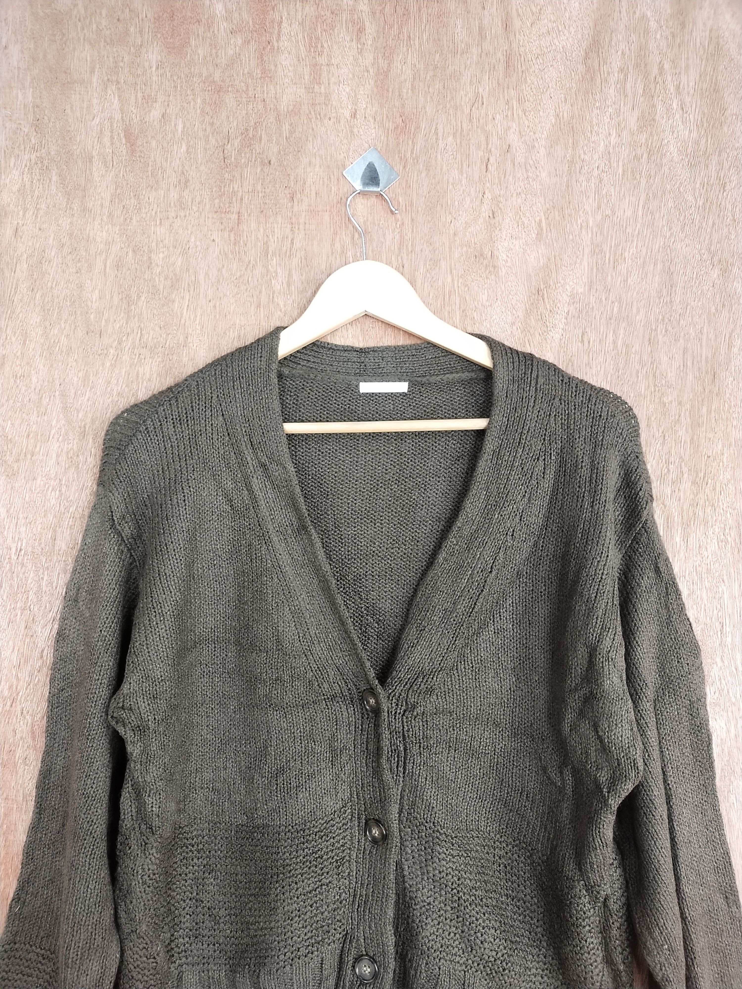 Homespun Knitwear × Japanese Brand GU dark brown knitwear cardigan japan #S159 Size US M / EU 48-50 / 2 - 2 Thumbnail