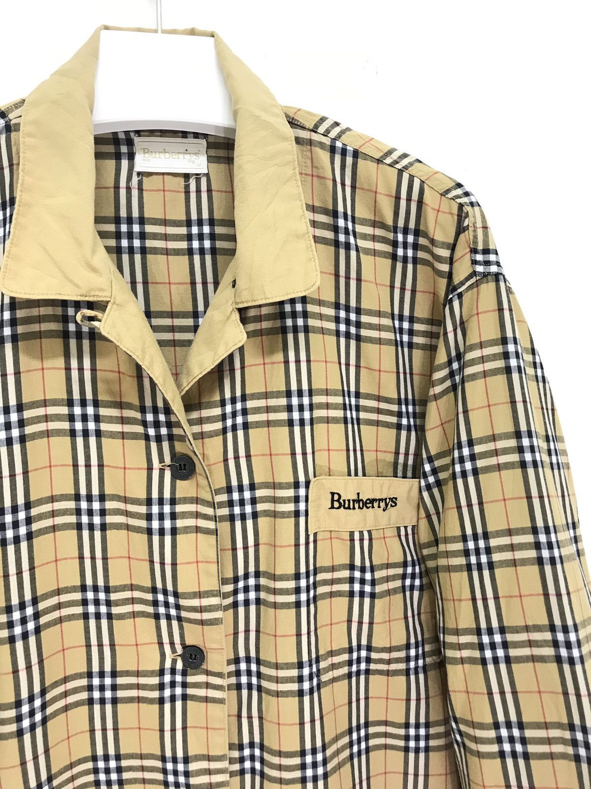 Burberry Vtg Burberrys Nova Check Pyjama Shirt 6🟩4 Size US M / EU 48-50 / 2 - 3 Thumbnail