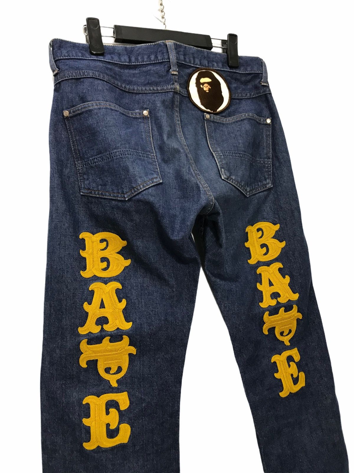 Bape Bape Nigo Chain Embroidery Pant Straight 3🟦4 Size US 31 - 2 Thumbnail