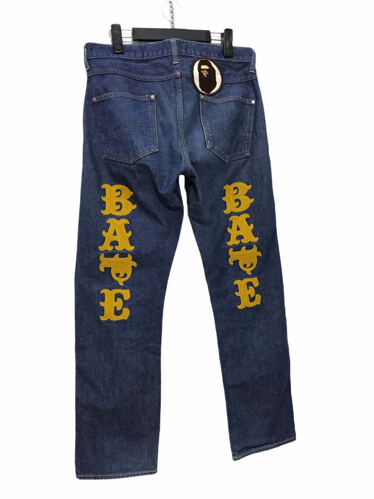 Bape Bape Nigo Chain Embroidery Pant Straight 3🟦4 Size US 31 - 1 Thumbnail