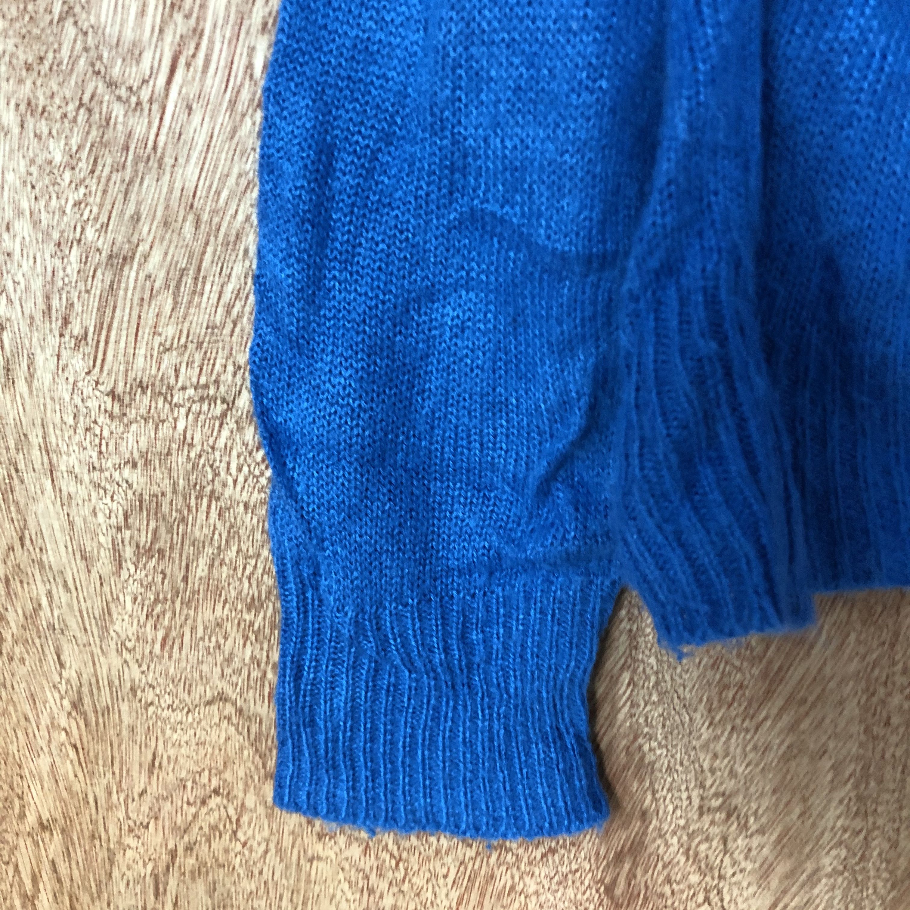 Japanese Brand Browny Blue japan knitwear Cardigan #6133 Size US M / EU 48-50 / 2 - 6 Thumbnail