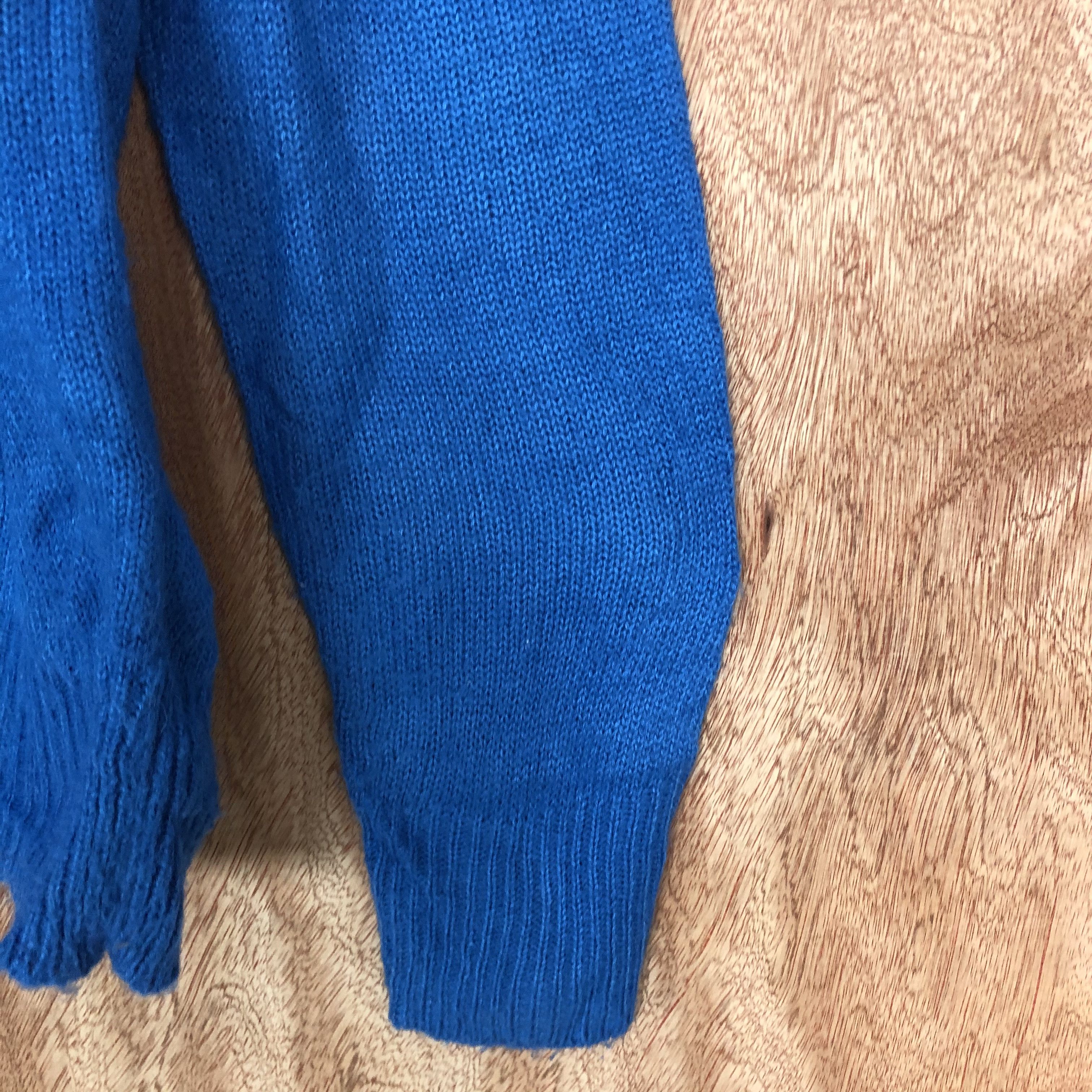 Japanese Brand Browny Blue japan knitwear Cardigan #6133 Size US M / EU 48-50 / 2 - 4 Thumbnail