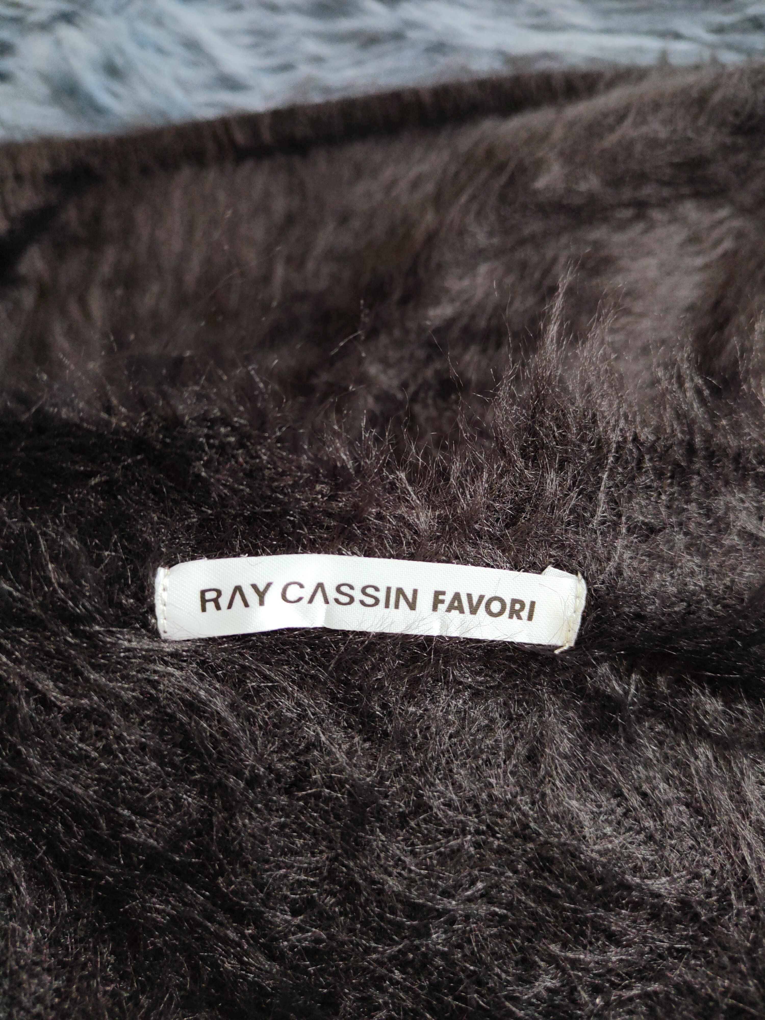Japanese Brand Ray Cassin Favori Black Shag Shaggy Fur Mohair Knitwear#S259 Size US M / EU 48-50 / 2 - 12 Thumbnail