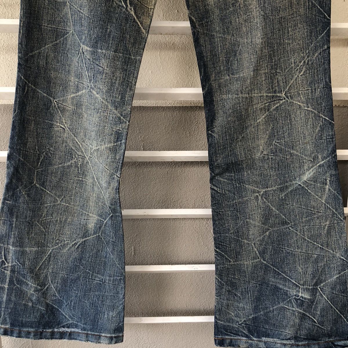 Japanese Brand KUI distressed flared denim bell bottom Size US 34 / EU 50 - 15 Thumbnail