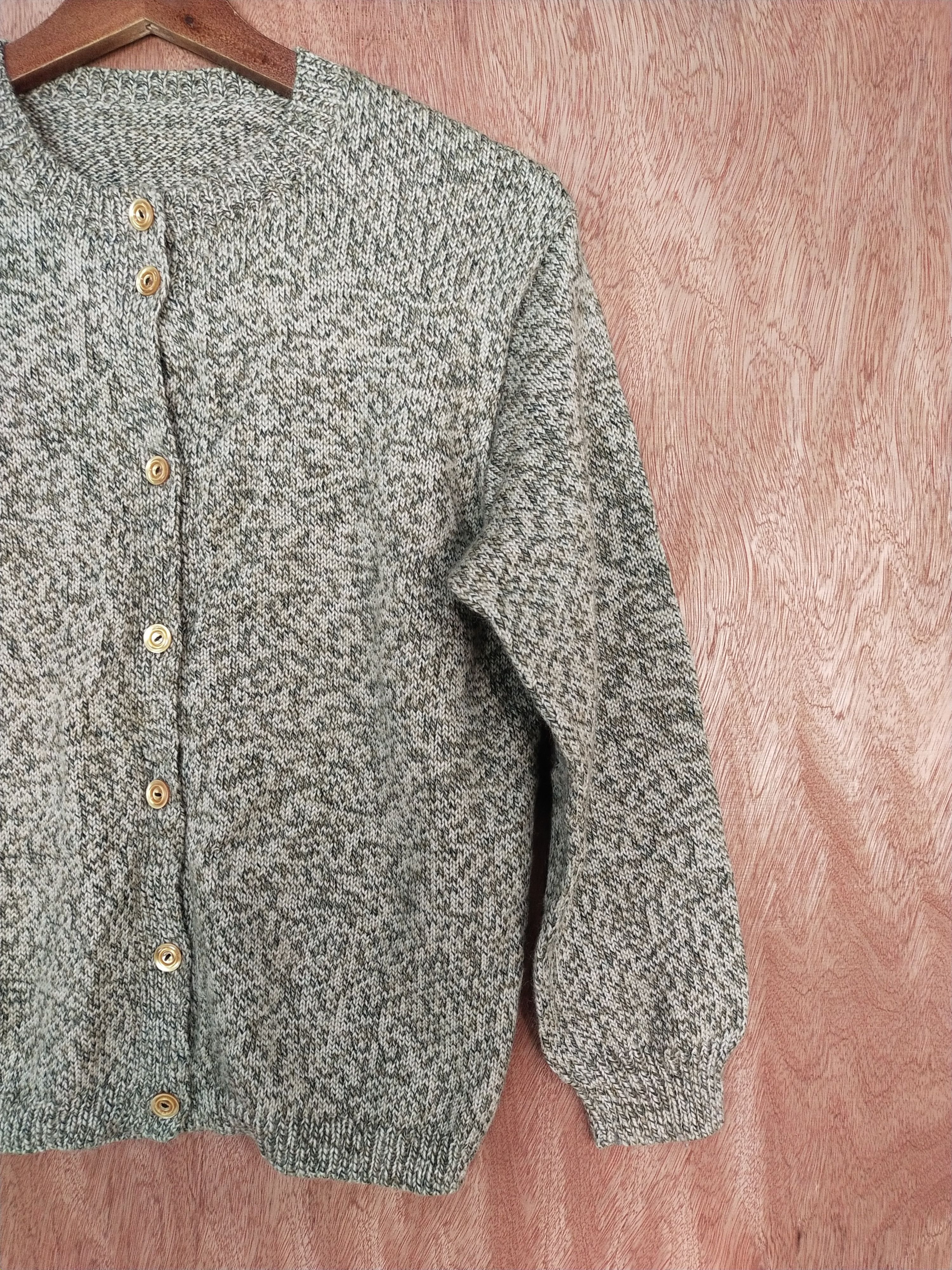 Homespun Knitwear × Japanese Brand Japan vintage knitwear Brown cardigan #S166 Size XS / US 0-2 / IT 36-38 - 3 Thumbnail