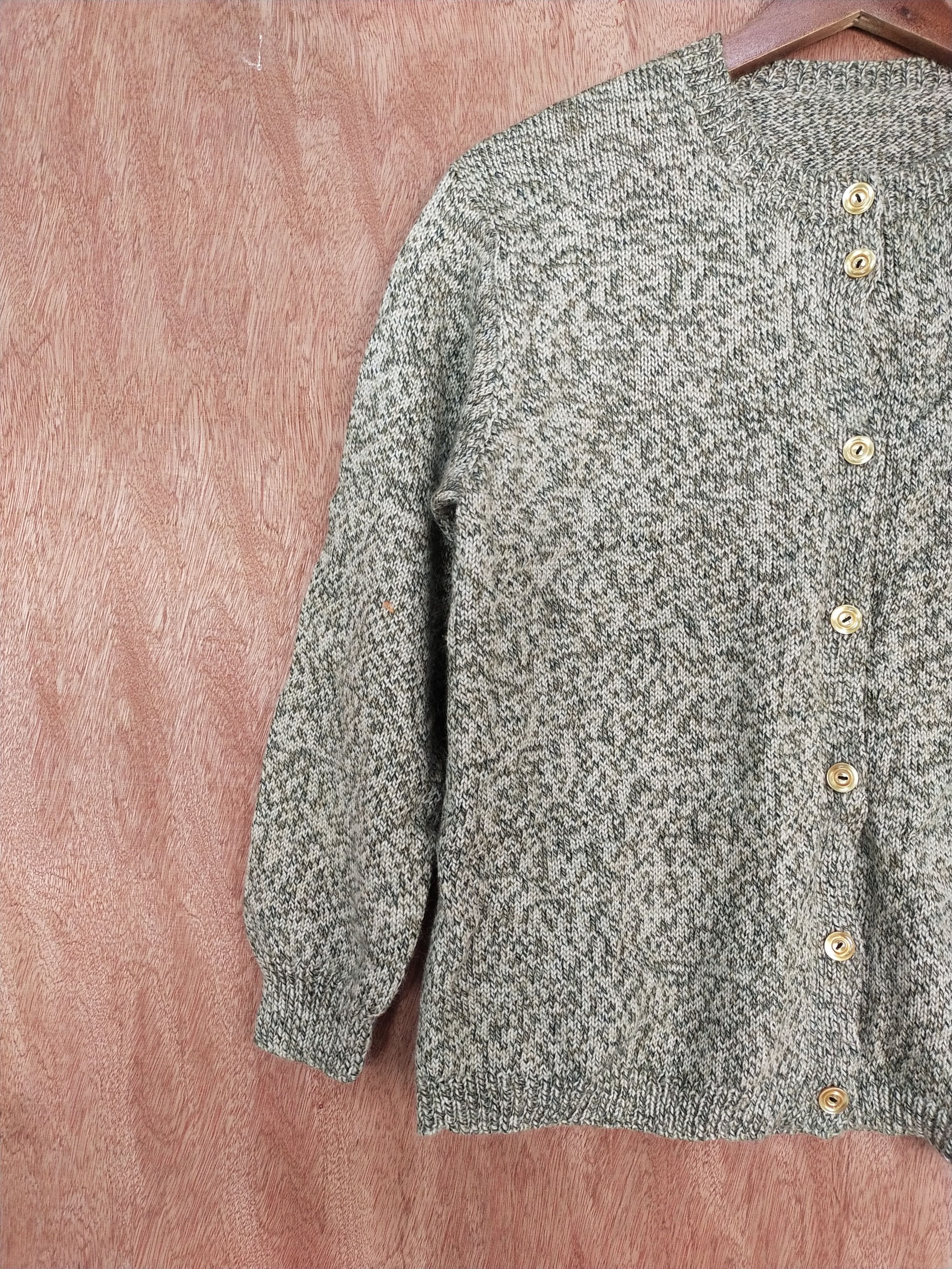 Homespun Knitwear × Japanese Brand Japan vintage knitwear Brown cardigan #S166 Size XS / US 0-2 / IT 36-38 - 4 Thumbnail