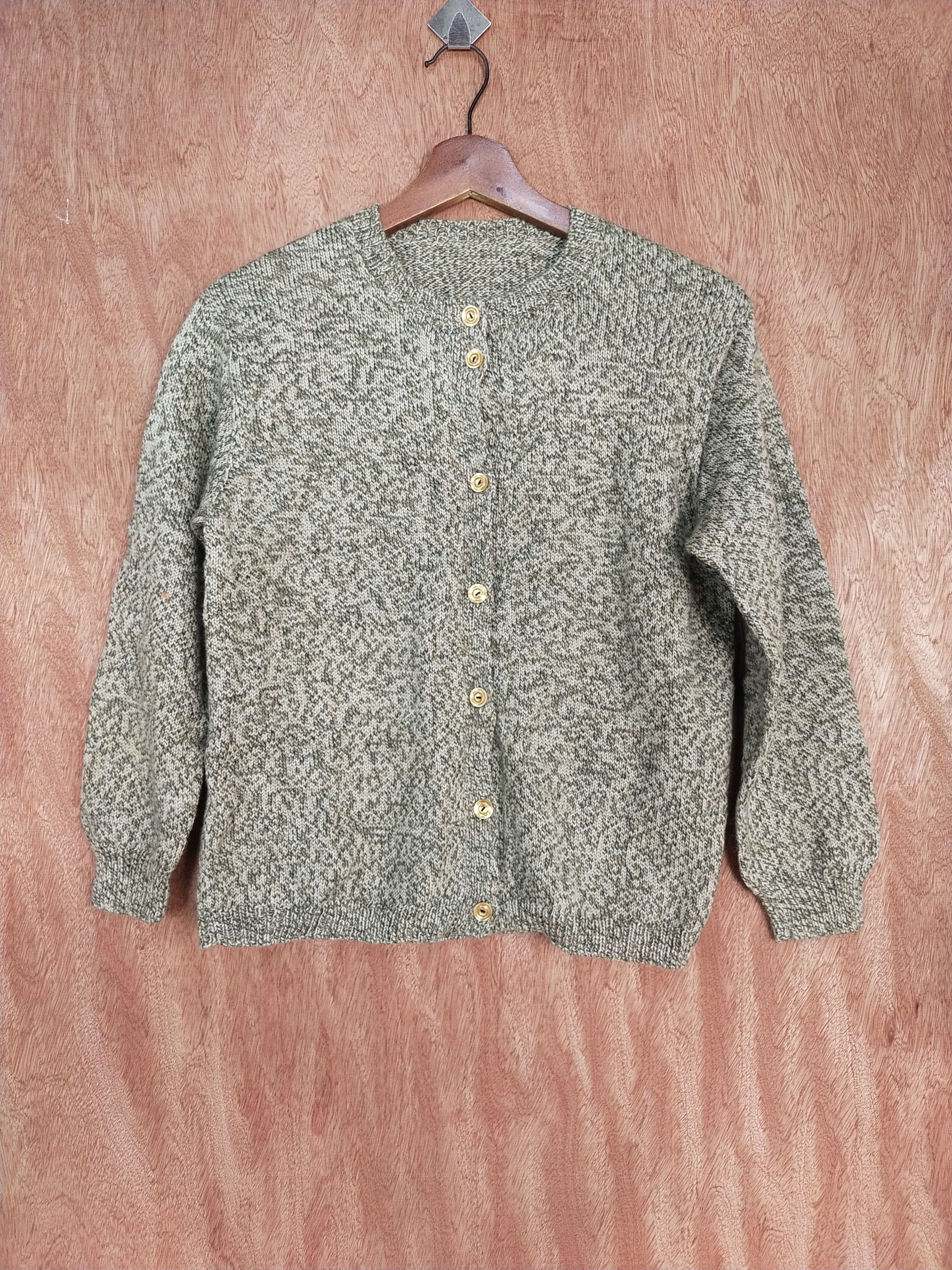 Homespun Knitwear × Japanese Brand Japan vintage knitwear Brown cardigan #S166 Size XS / US 0-2 / IT 36-38 - 1 Thumbnail