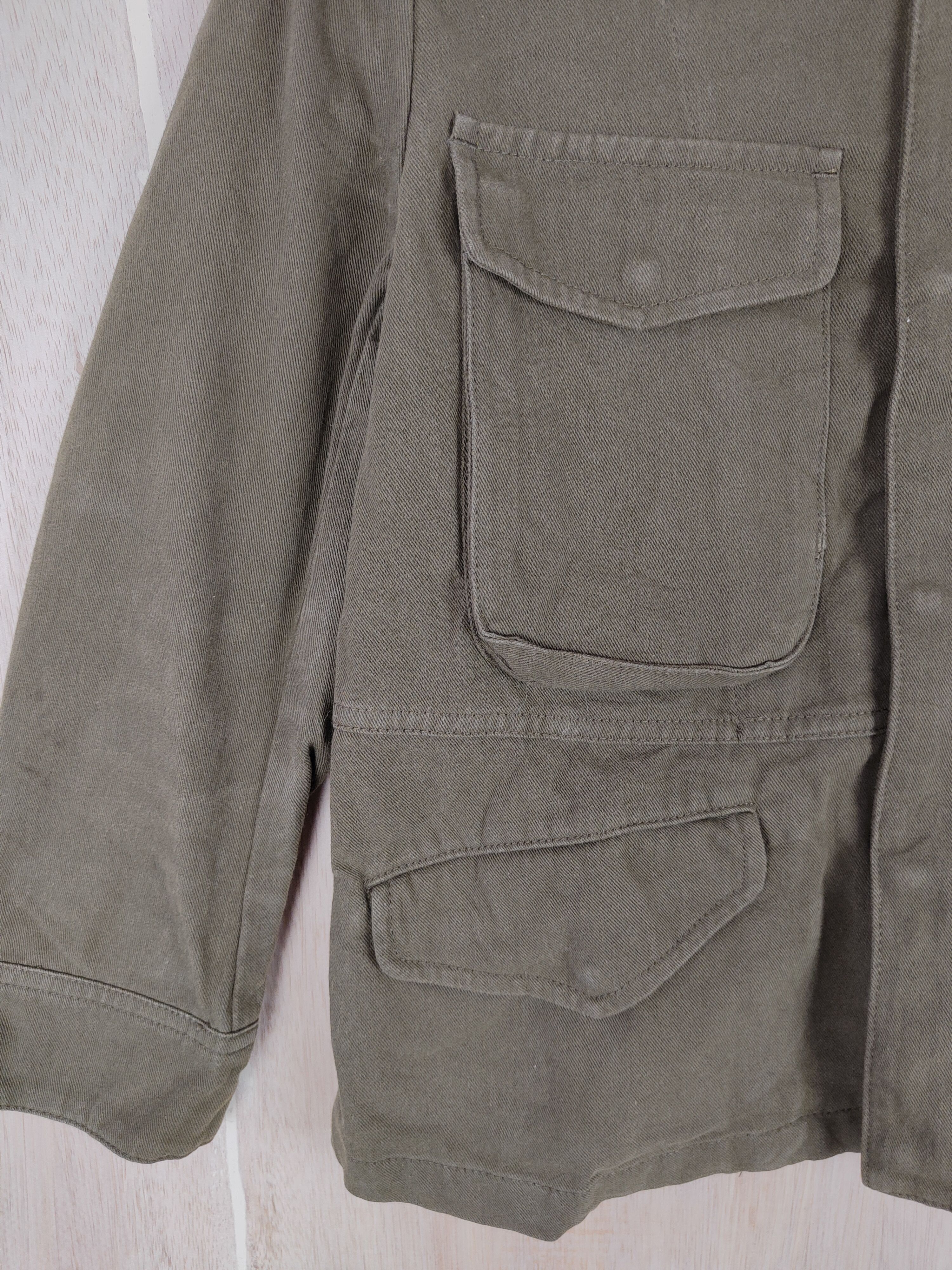 Japanese Brand × SHIPS Ships Green cardigan multipocket Sweater #4264 Size XS / US 0-2 / IT 36-38 - 4 Thumbnail