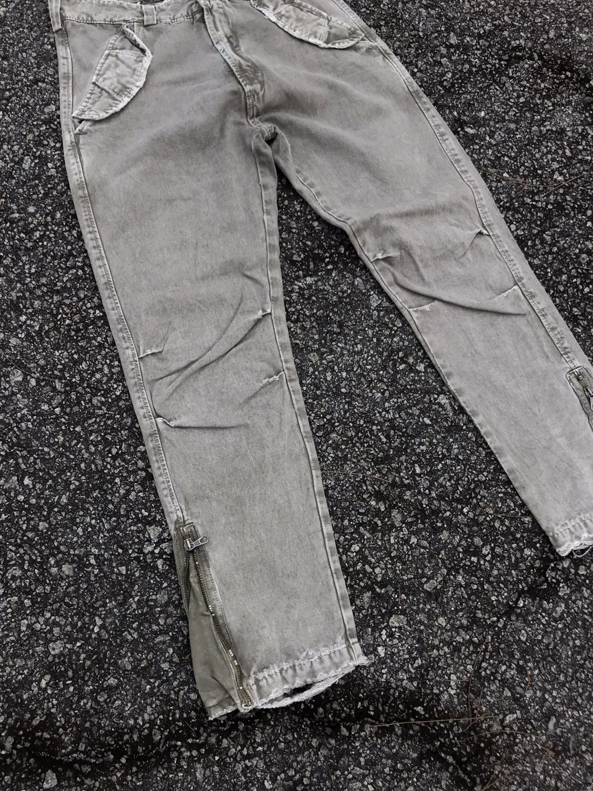(+)PEOPLE Vintage Italian Designers (+) People Distressed Cargo Pants Size US 31 - 6 Thumbnail