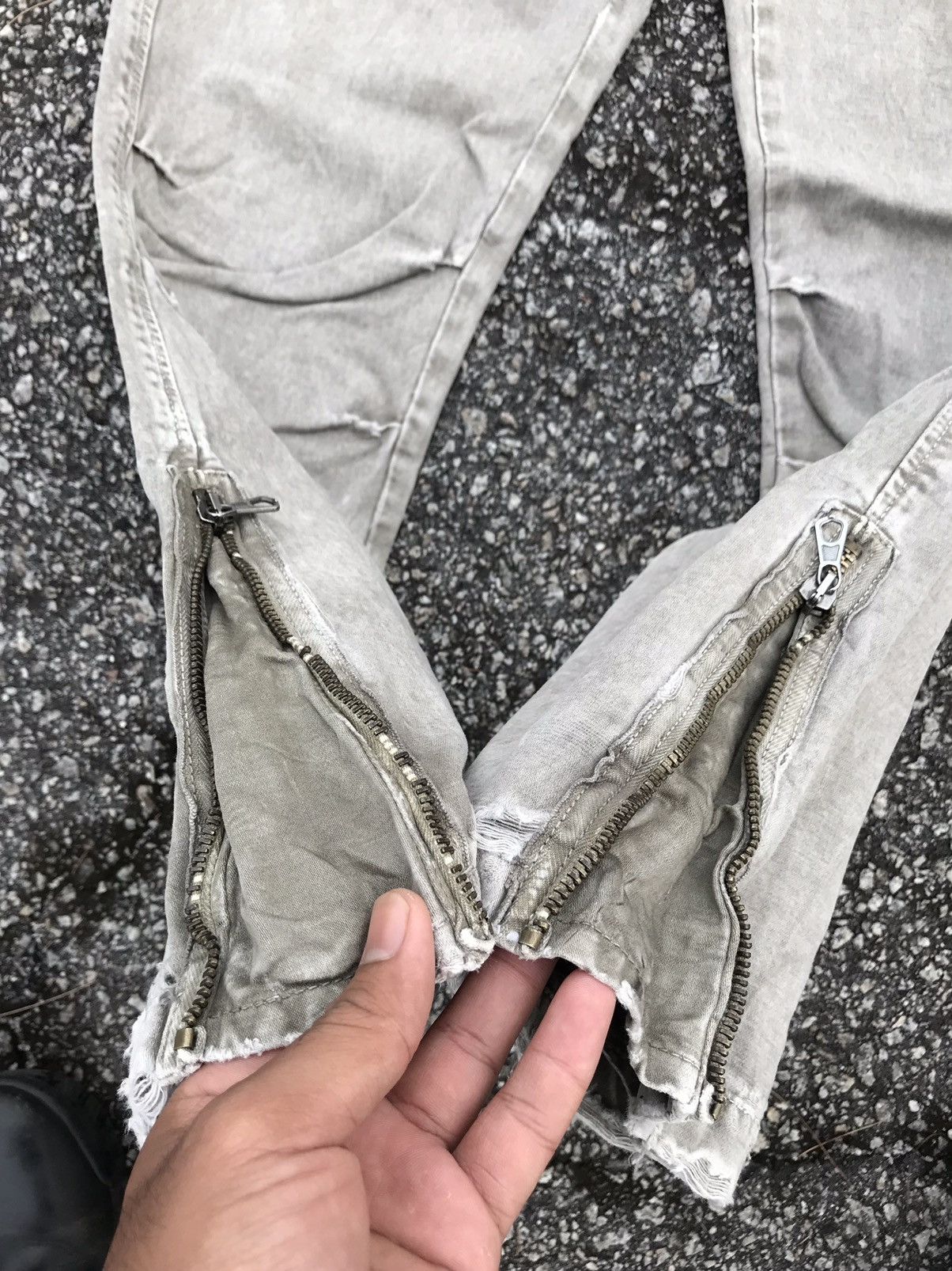 (+)PEOPLE Vintage Italian Designers (+) People Distressed Cargo Pants Size US 31 - 10 Thumbnail