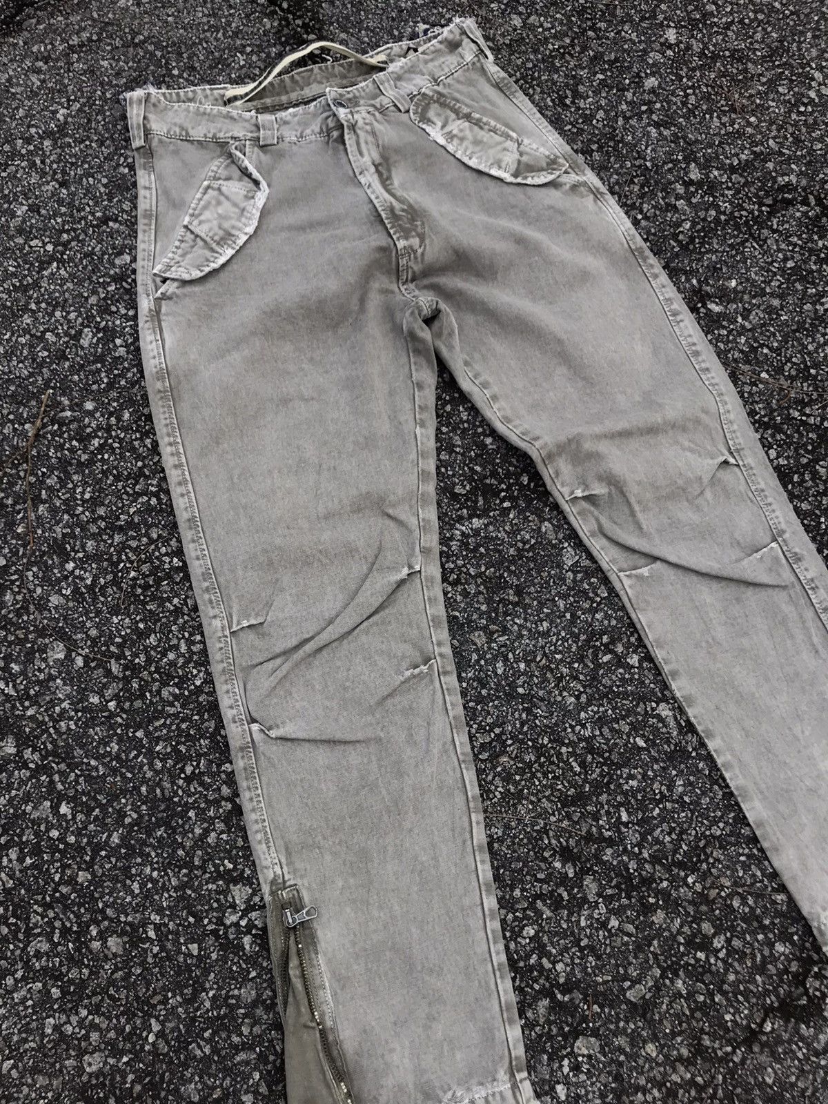 (+)PEOPLE Vintage Italian Designers (+) People Distressed Cargo Pants Size US 31 - 4 Thumbnail