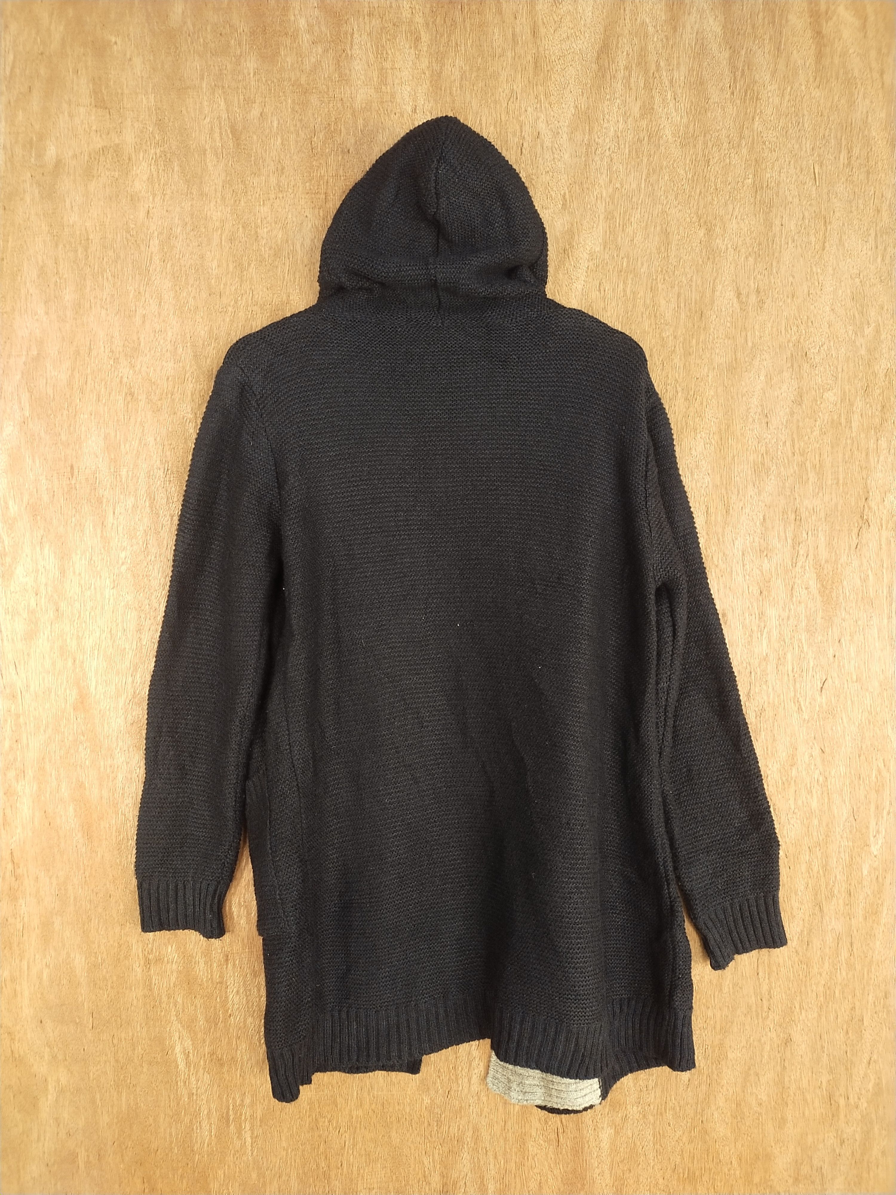 Homespun Knitwear × Japanese Brand DL Rose o-r black long cardigan Knitwear hoodie #S087 Size US L / EU 52-54 / 3 - 10 Thumbnail