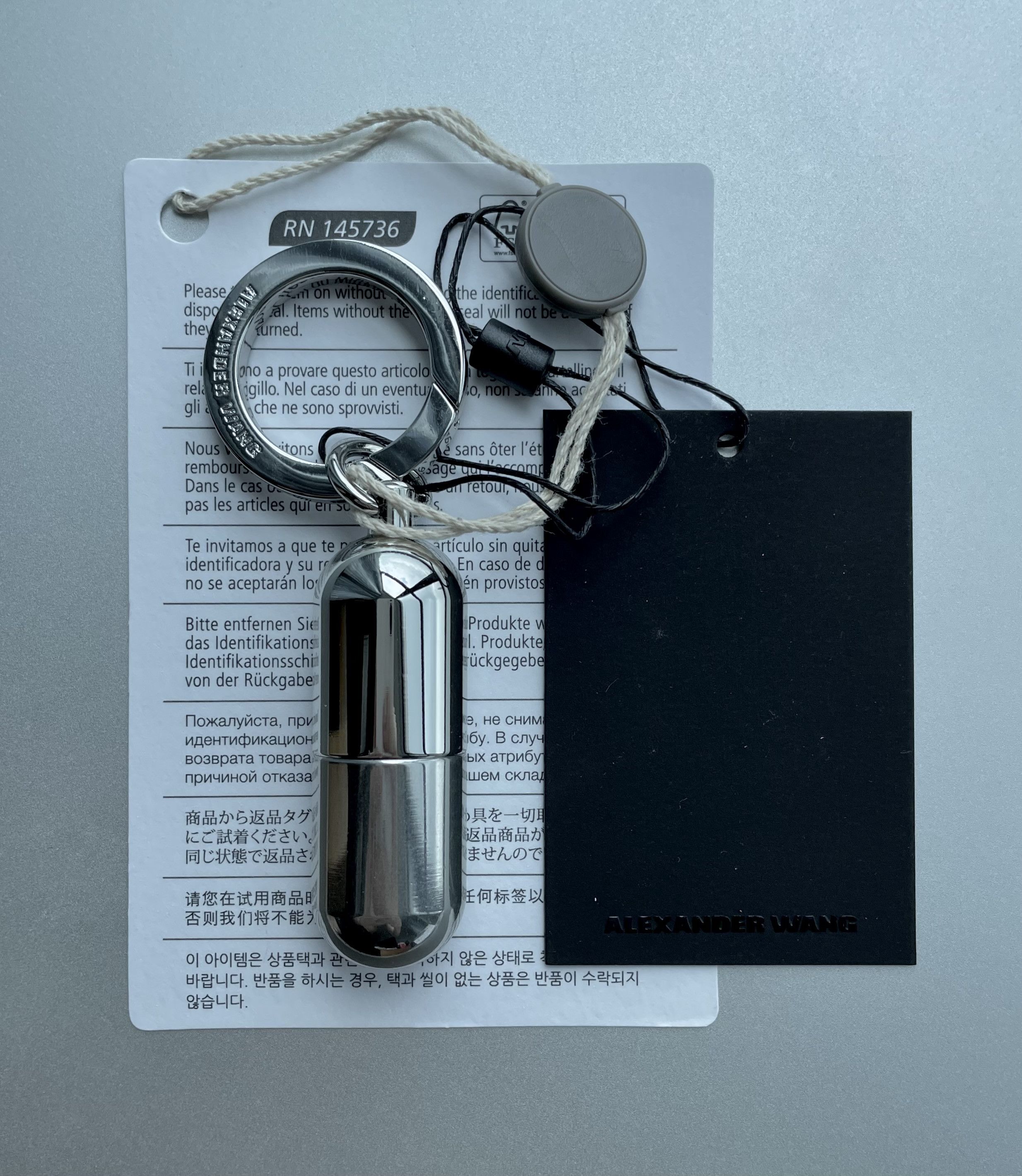 Alexander Wang [Brand new] Alexander Wang pill case keychain Size ONE SIZE - 1 Thumbnail
