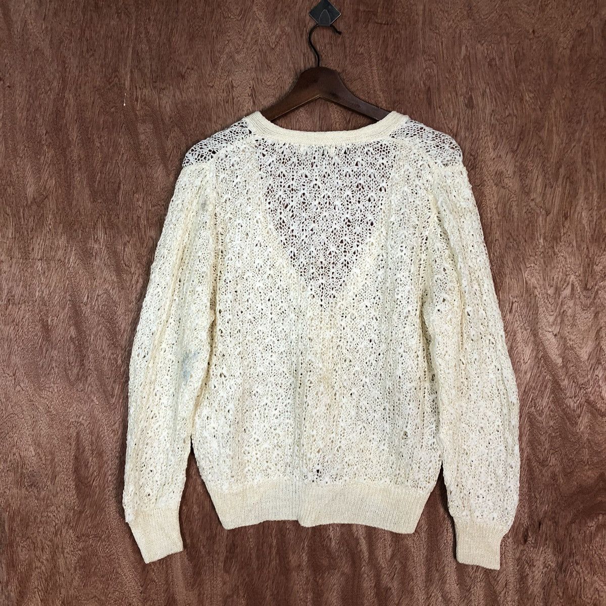 Vintage Karinca Mesh Net Knit Sweater #3274 Size M / US 6-8 / IT 42-44 - 11 Thumbnail