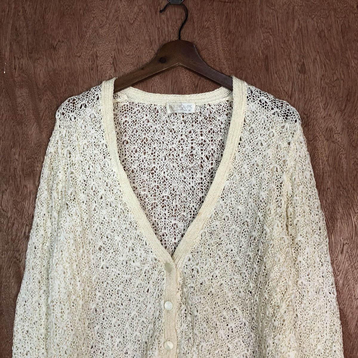 Vintage Karinca Mesh Net Knit Sweater #3274 Size M / US 6-8 / IT 42-44 - 9 Thumbnail