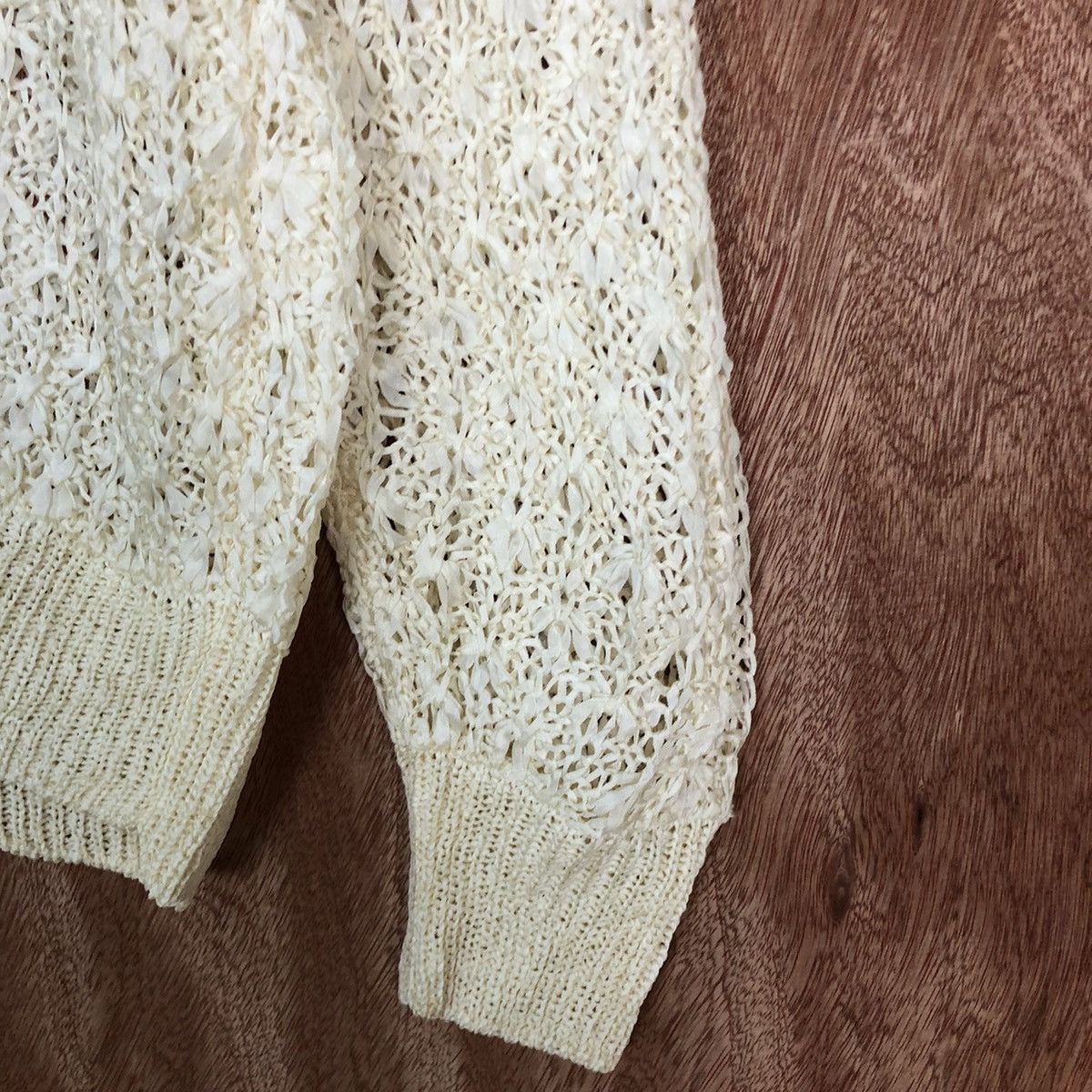 Vintage Karinca Mesh Net Knit Sweater #3274 Size M / US 6-8 / IT 42-44 - 4 Thumbnail