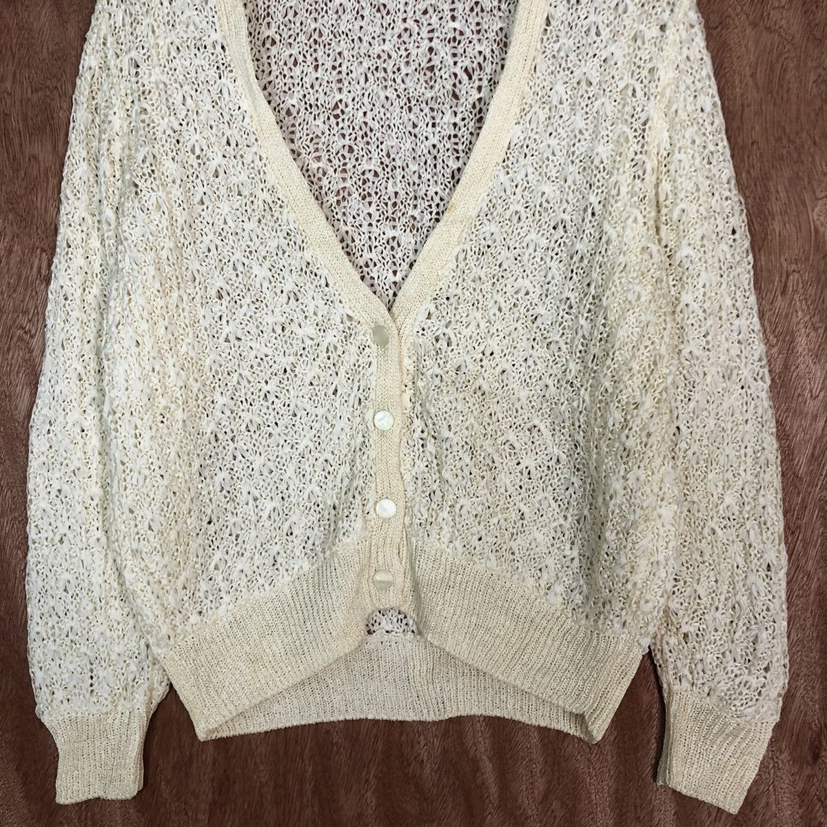 Vintage Karinca Mesh Net Knit Sweater #3274 Size M / US 6-8 / IT 42-44 - 8 Thumbnail