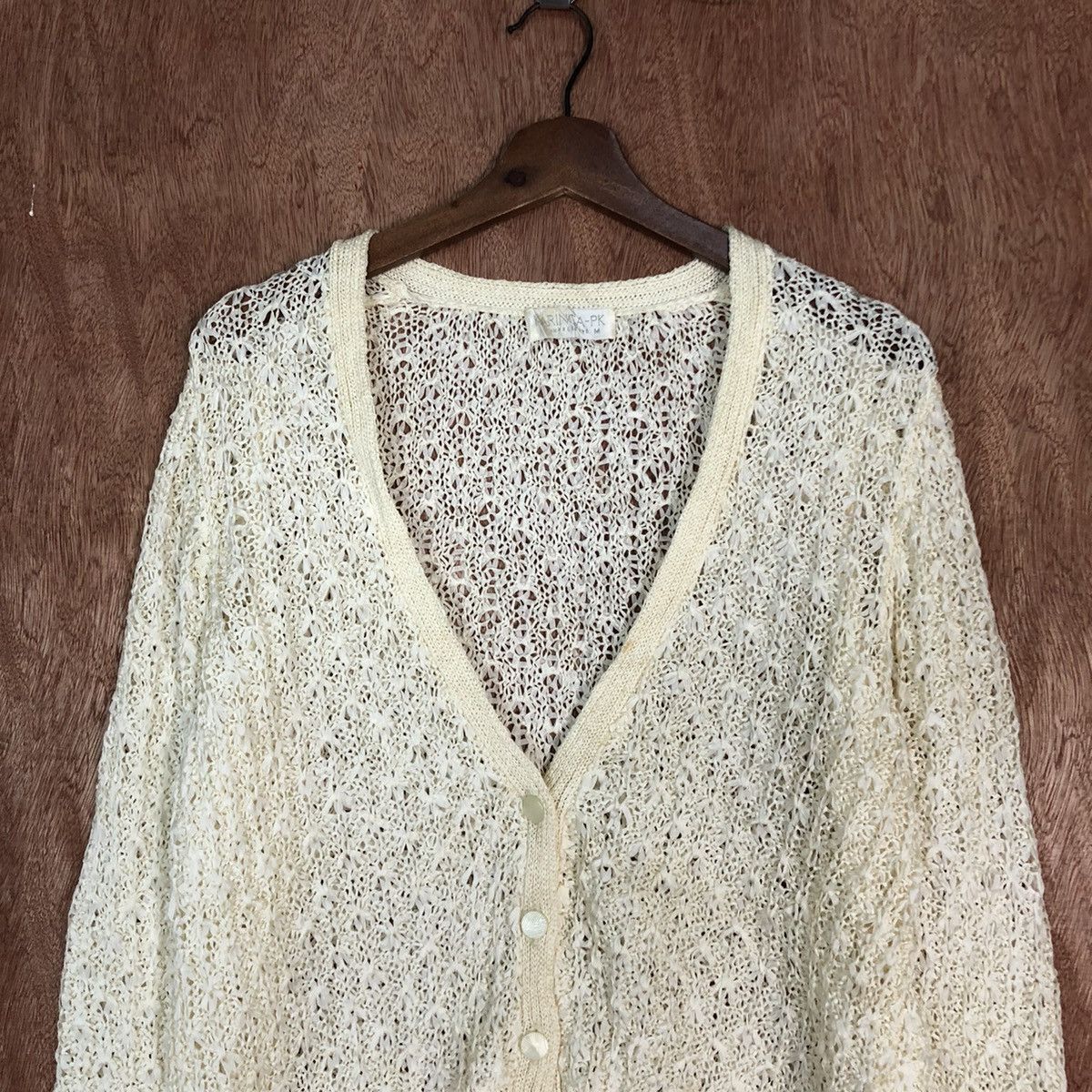 Vintage Karinca Mesh Net Knit Sweater #3274 Size M / US 6-8 / IT 42-44 - 2 Thumbnail