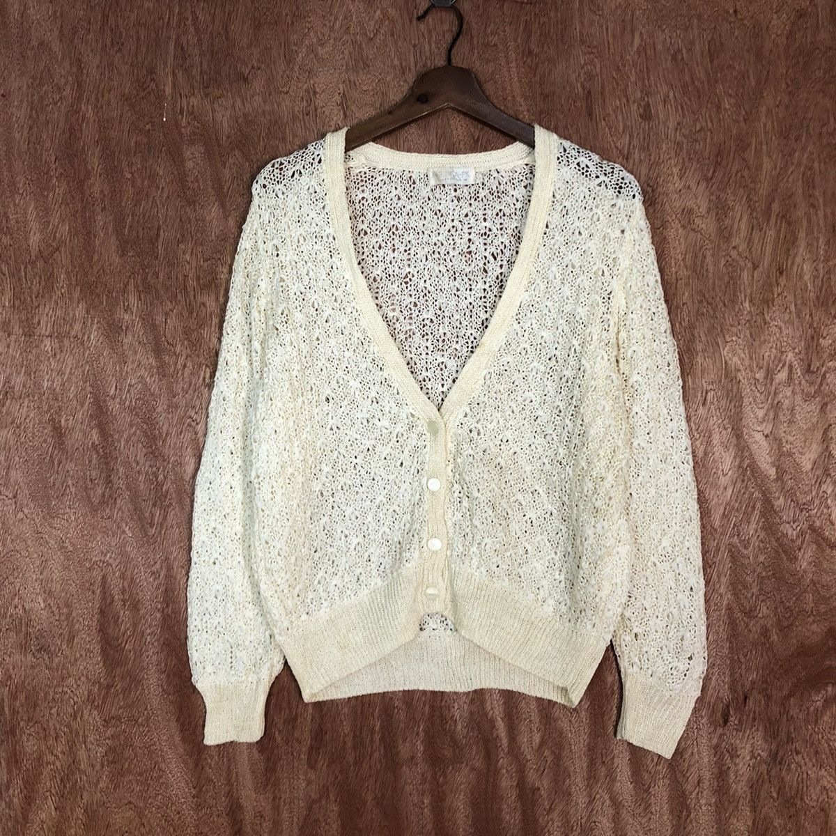 Vintage Karinca Mesh Net Knit Sweater #3274 Size M / US 6-8 / IT 42-44 - 1 Thumbnail