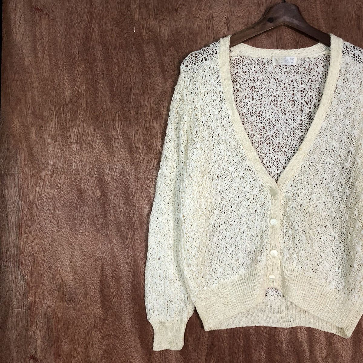 Vintage Karinca Mesh Net Knit Sweater #3274 Size M / US 6-8 / IT 42-44 - 7 Thumbnail