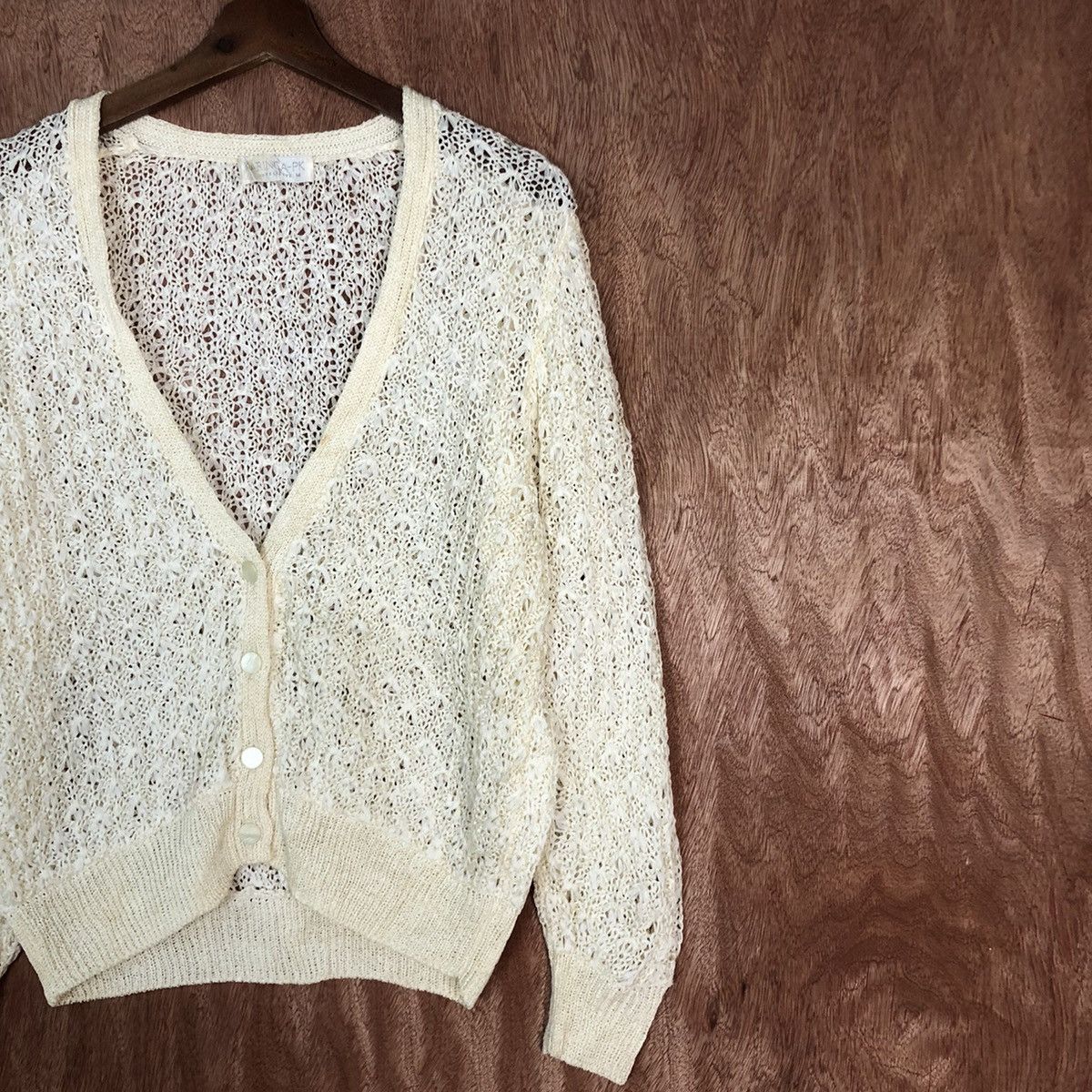 Vintage Karinca Mesh Net Knit Sweater #3274 Size M / US 6-8 / IT 42-44 - 5 Thumbnail