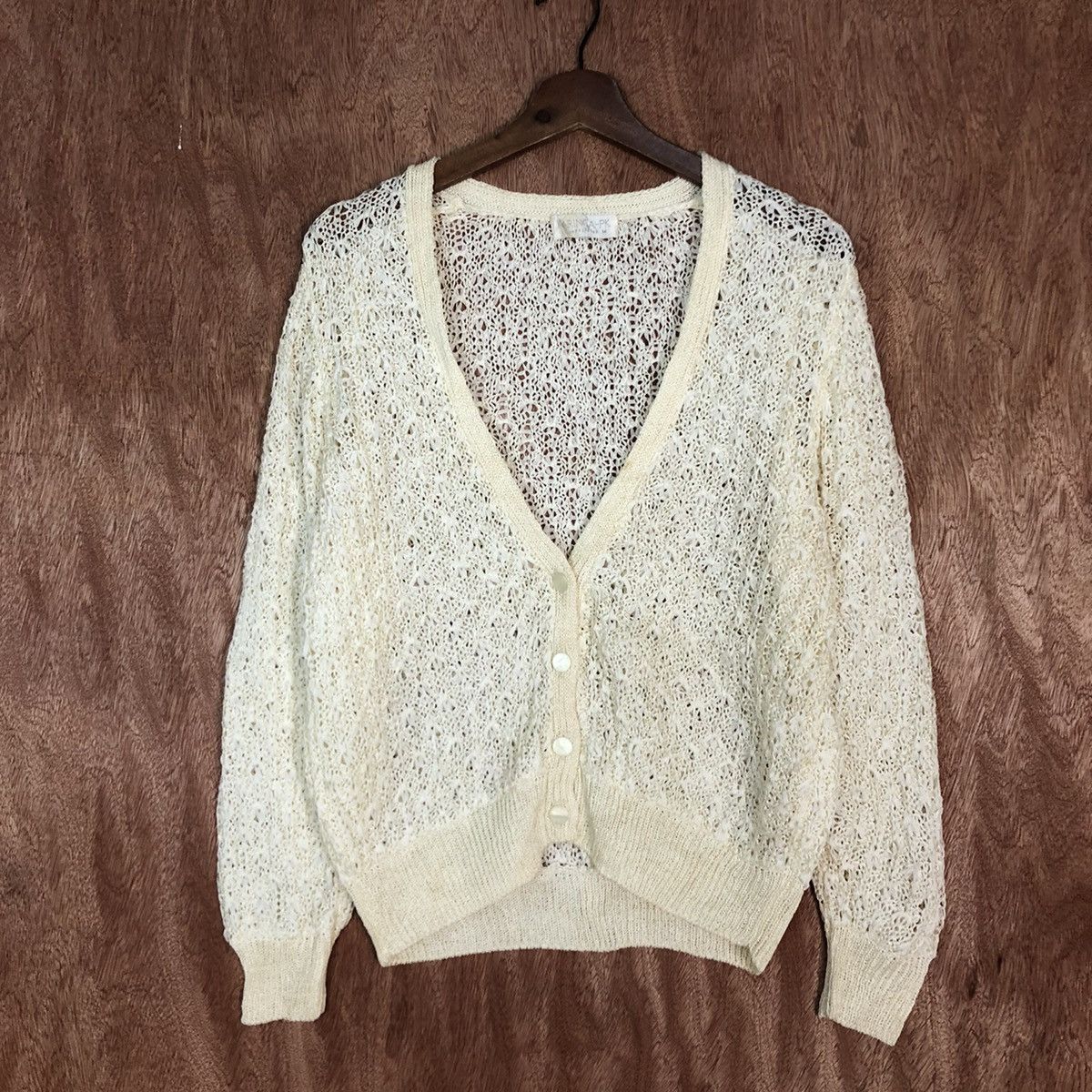 Vintage Karinca Mesh Net Knit Sweater #3274 Size M / US 6-8 / IT 42-44 - 3 Thumbnail