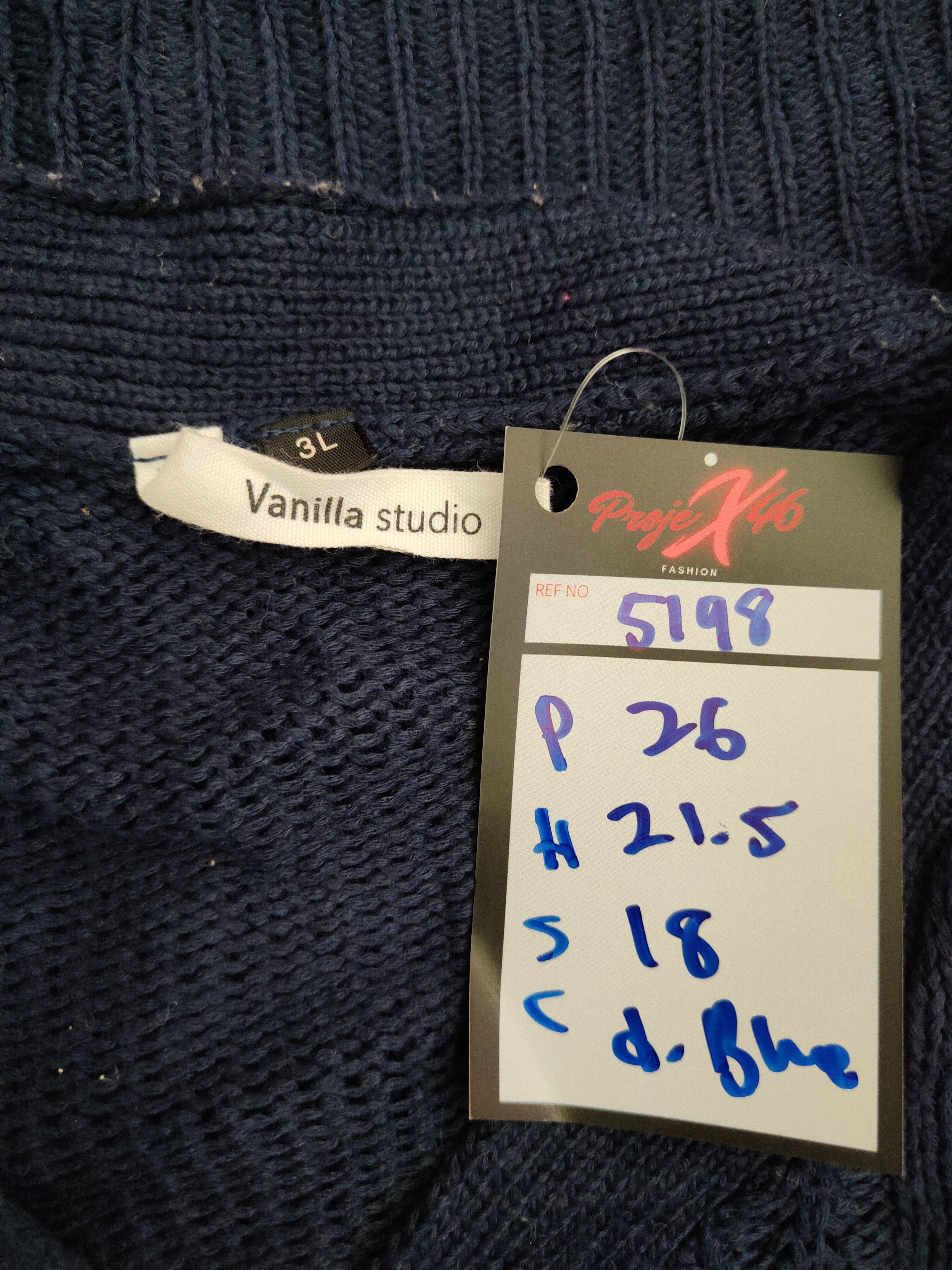 Homespun Knitwear × Japanese Brand Vanilla Studio Dark Blue Knitwear cardigan #5198 Size US XL / EU 56 / 4 - 9 Thumbnail