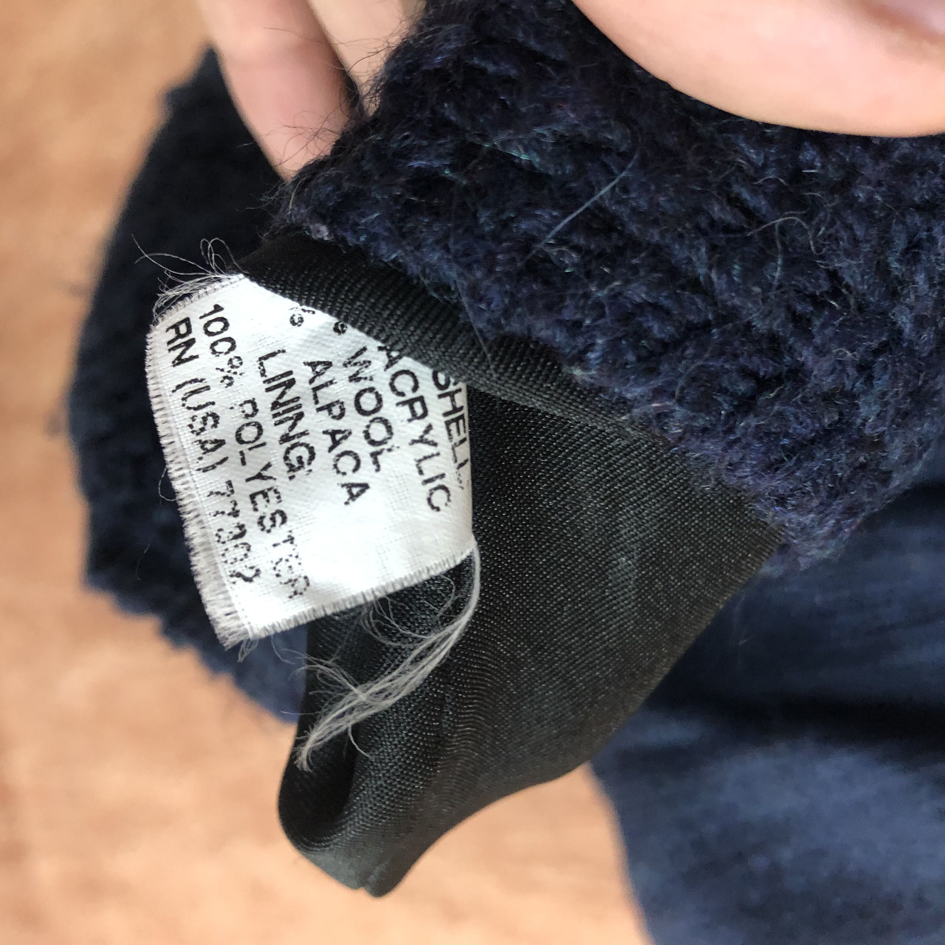 Vintage DLL Japan Brand Dark Blue distressed Knitwear cardigan #c527 Size US M / EU 48-50 / 2 - 11 Thumbnail