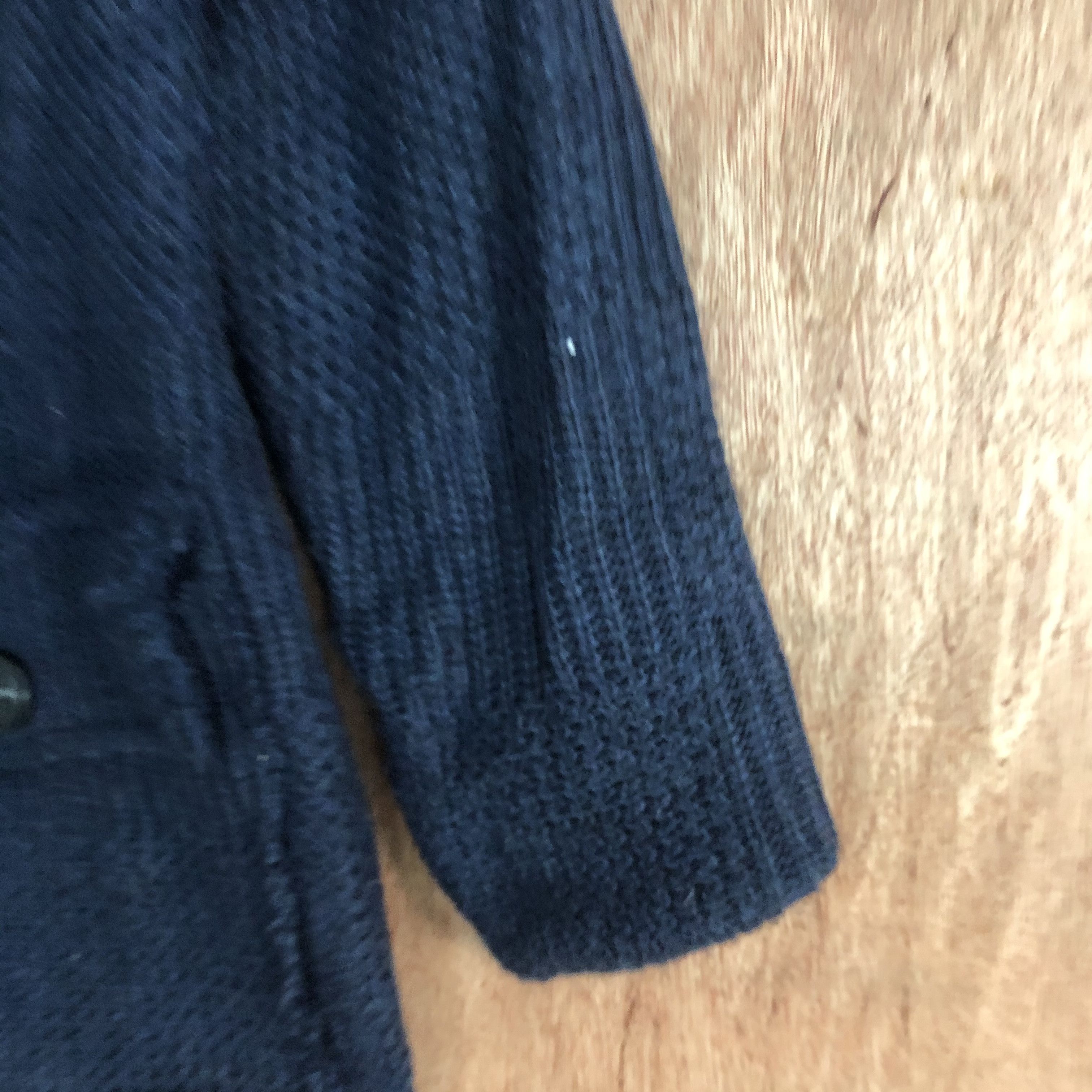 Vintage DLL Japan Brand Dark Blue distressed Knitwear cardigan #c527 Size US M / EU 48-50 / 2 - 4 Thumbnail