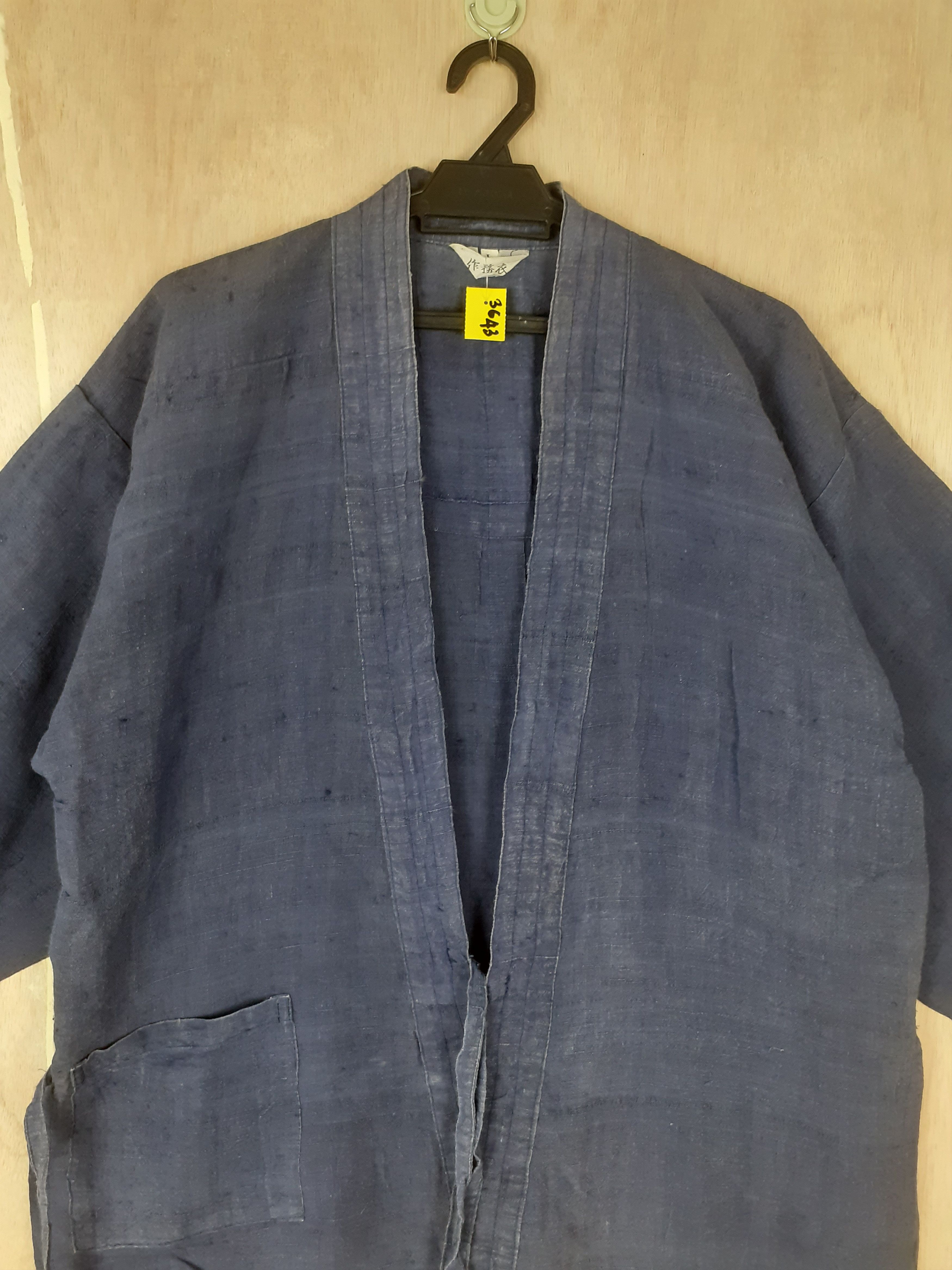 Japanese Brand Japan vintage traditional indigo kimono cardigan #3643 Size US L / EU 52-54 / 3 - 2 Thumbnail