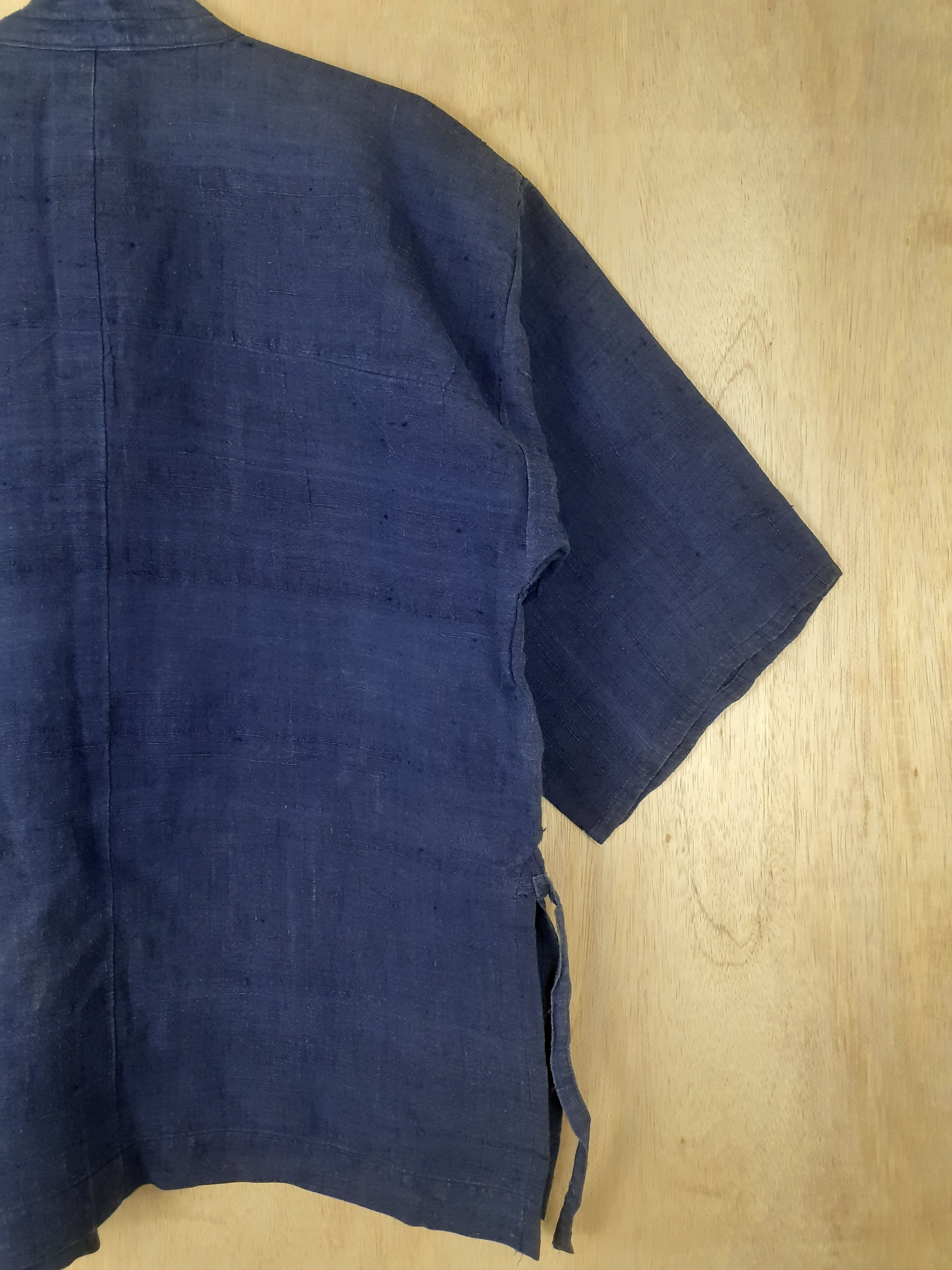 Japanese Brand Japan vintage traditional indigo kimono cardigan #3643 Size US L / EU 52-54 / 3 - 9 Thumbnail