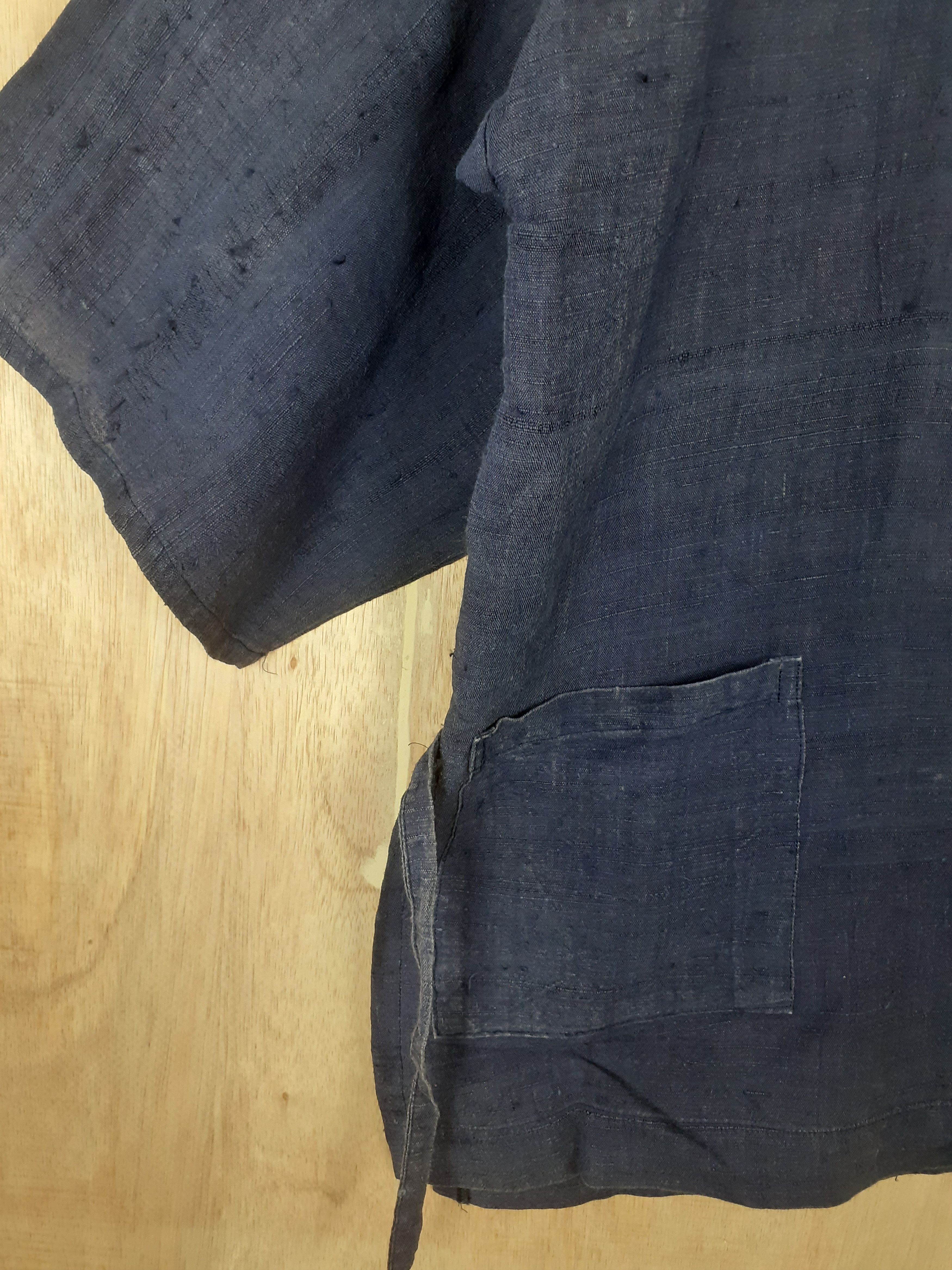 Japanese Brand Japan vintage traditional indigo kimono cardigan #3643 Size US L / EU 52-54 / 3 - 3 Thumbnail