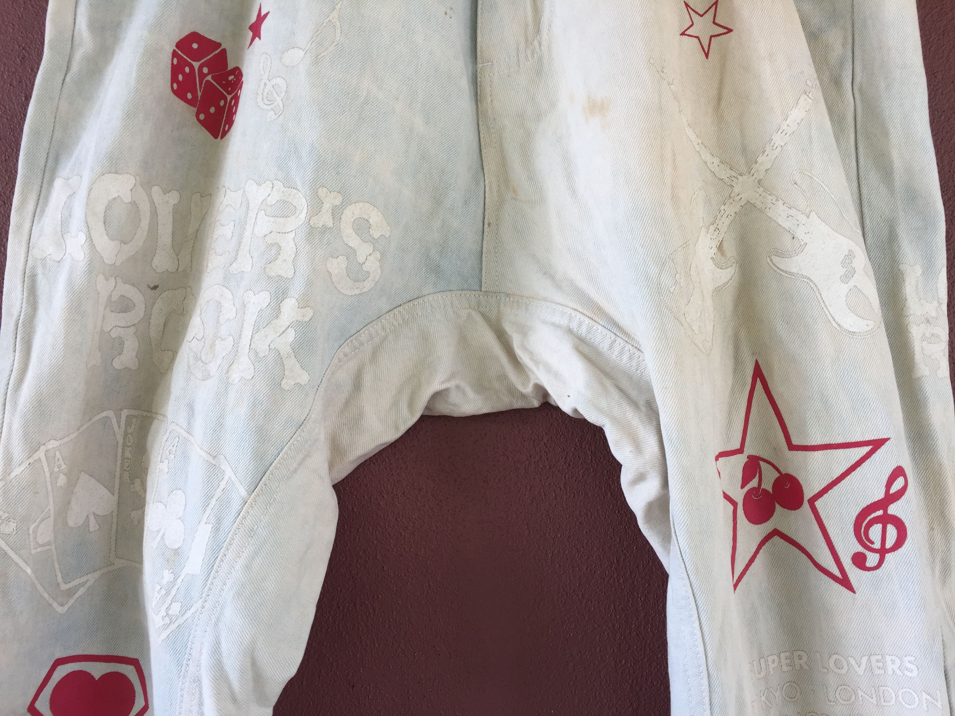 Japanese Brand Super Lovers Denim Pants Size US 31 - 3 Thumbnail