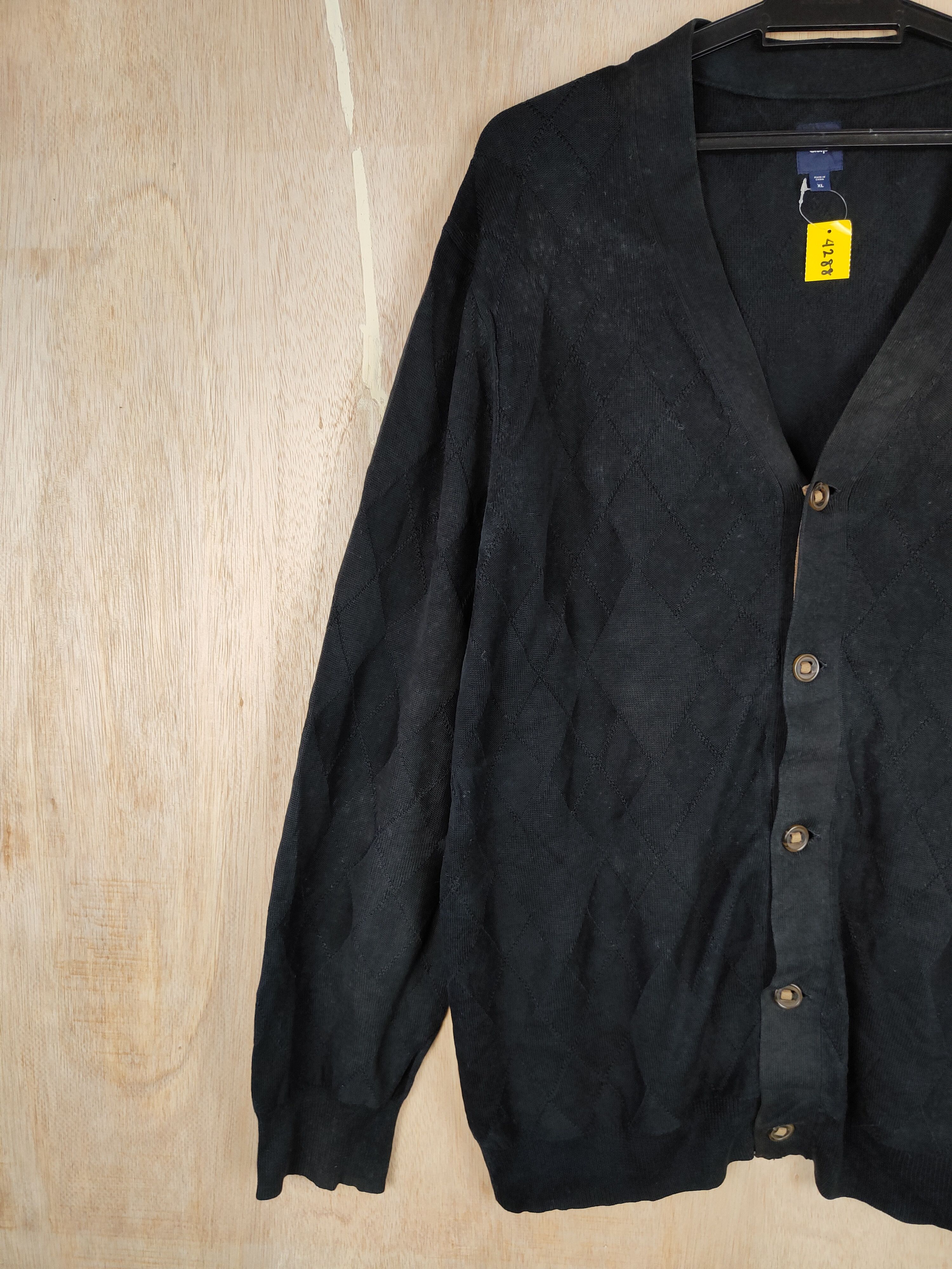 Gap GAP Black faded cardigan Knitwear #4288 Size US XL / EU 56 / 4 - 3 Thumbnail