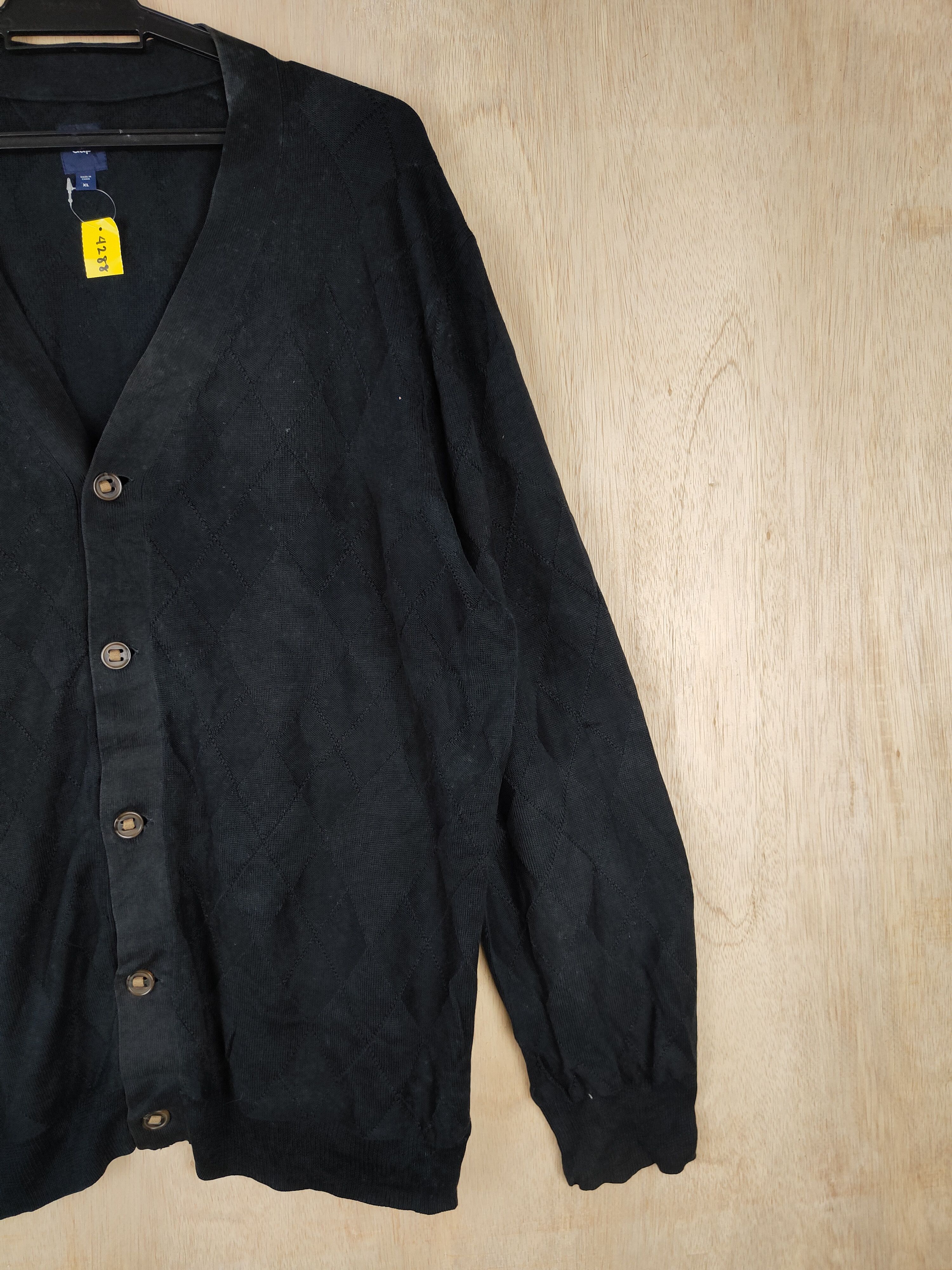Gap GAP Black faded cardigan Knitwear #4288 Size US XL / EU 56 / 4 - 4 Thumbnail