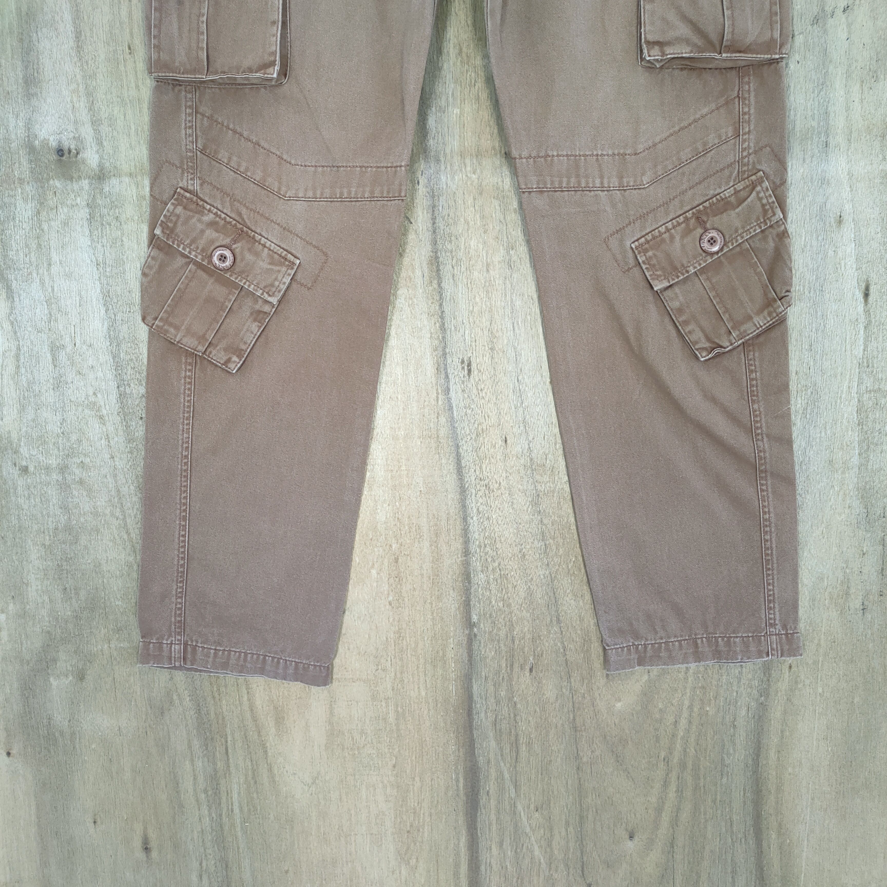 Japanese Brand JAPANESE BRAND FADED BROWN CARGO PANTS Size US 34 / EU 50 - 3 Thumbnail