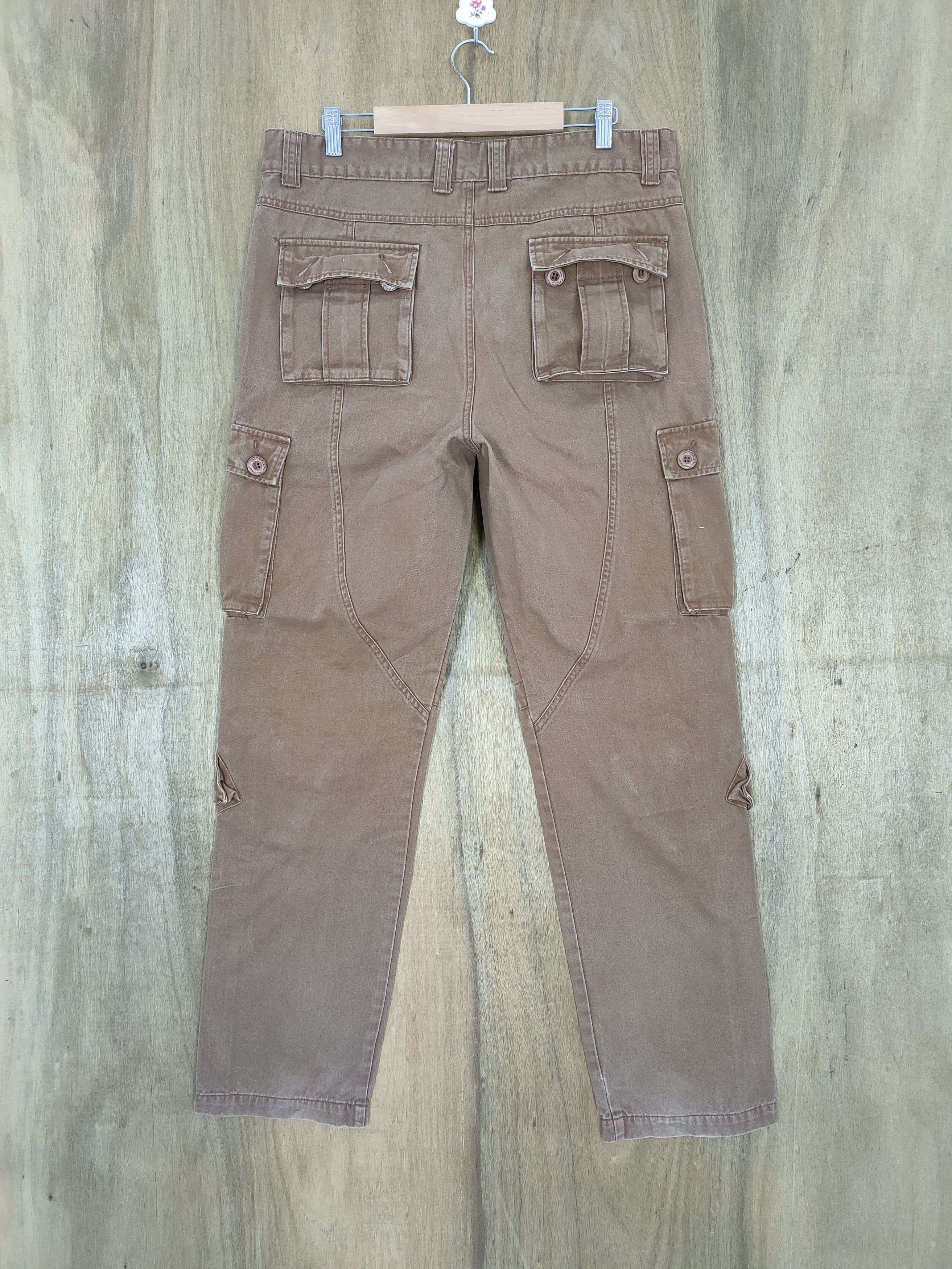 Japanese Brand JAPANESE BRAND FADED BROWN CARGO PANTS Size US 34 / EU 50 - 6 Thumbnail