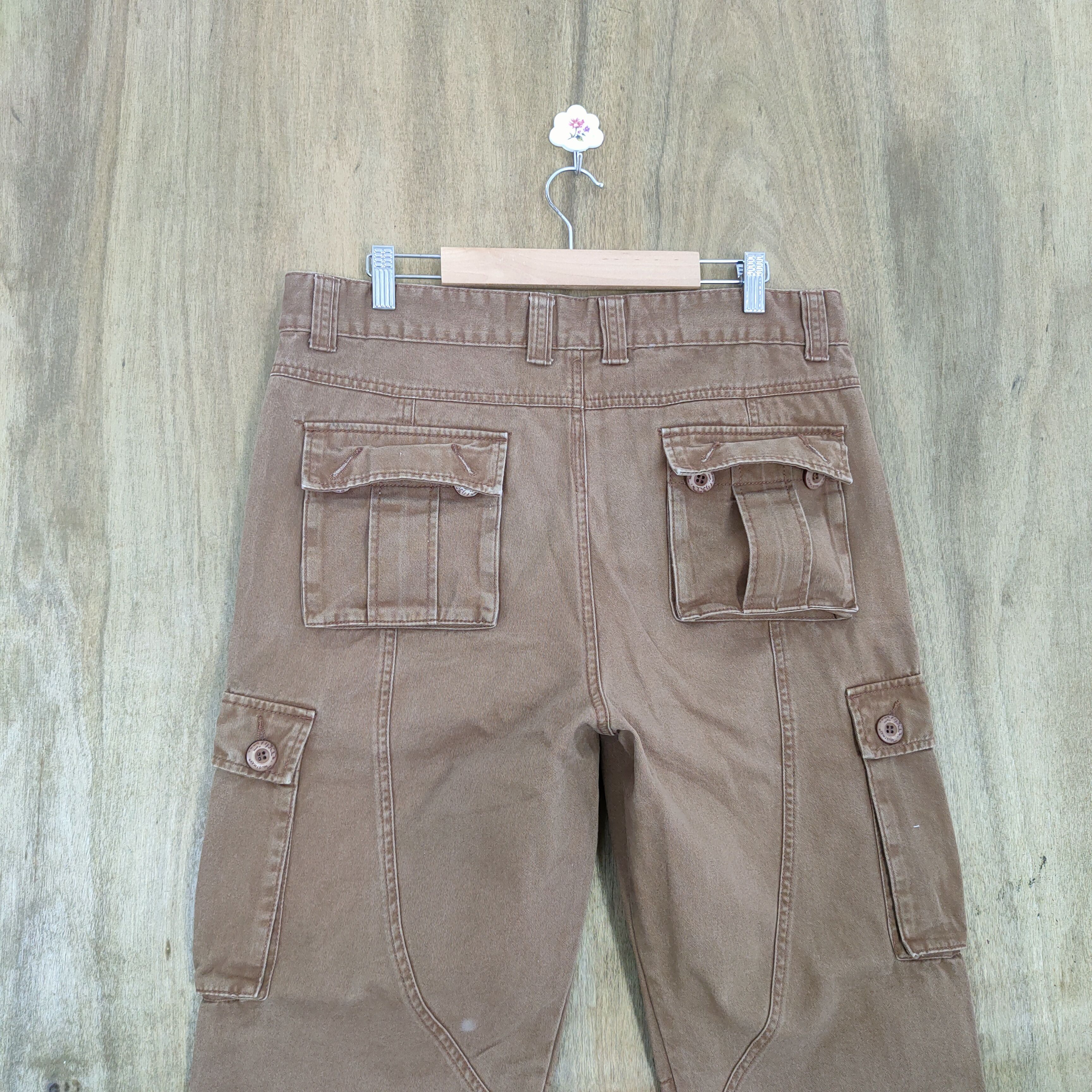 Japanese Brand JAPANESE BRAND FADED BROWN CARGO PANTS Size US 34 / EU 50 - 7 Thumbnail