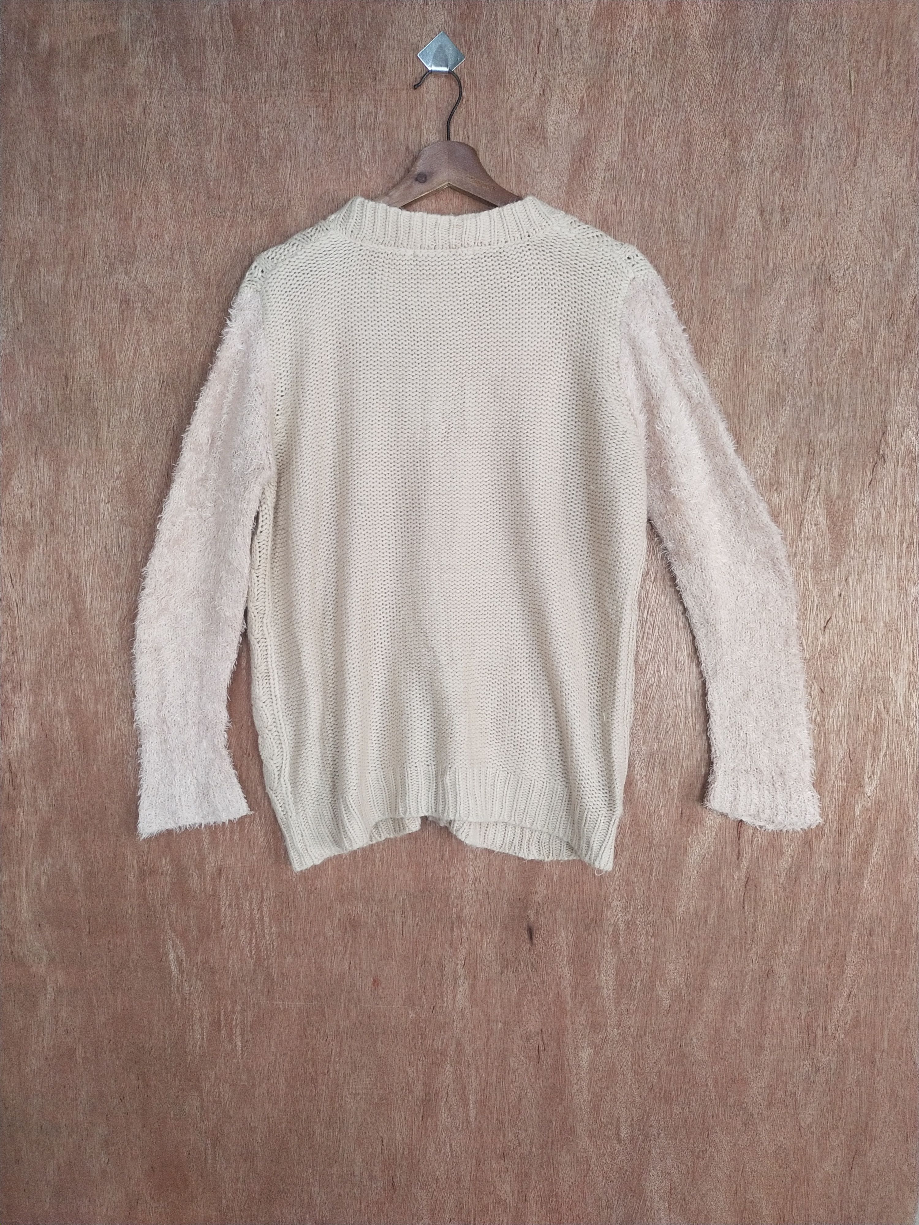 Japanese Brand Majestic Legon cream cardigan knitwear #S009 Size US L / EU 52-54 / 3 - 12 Thumbnail