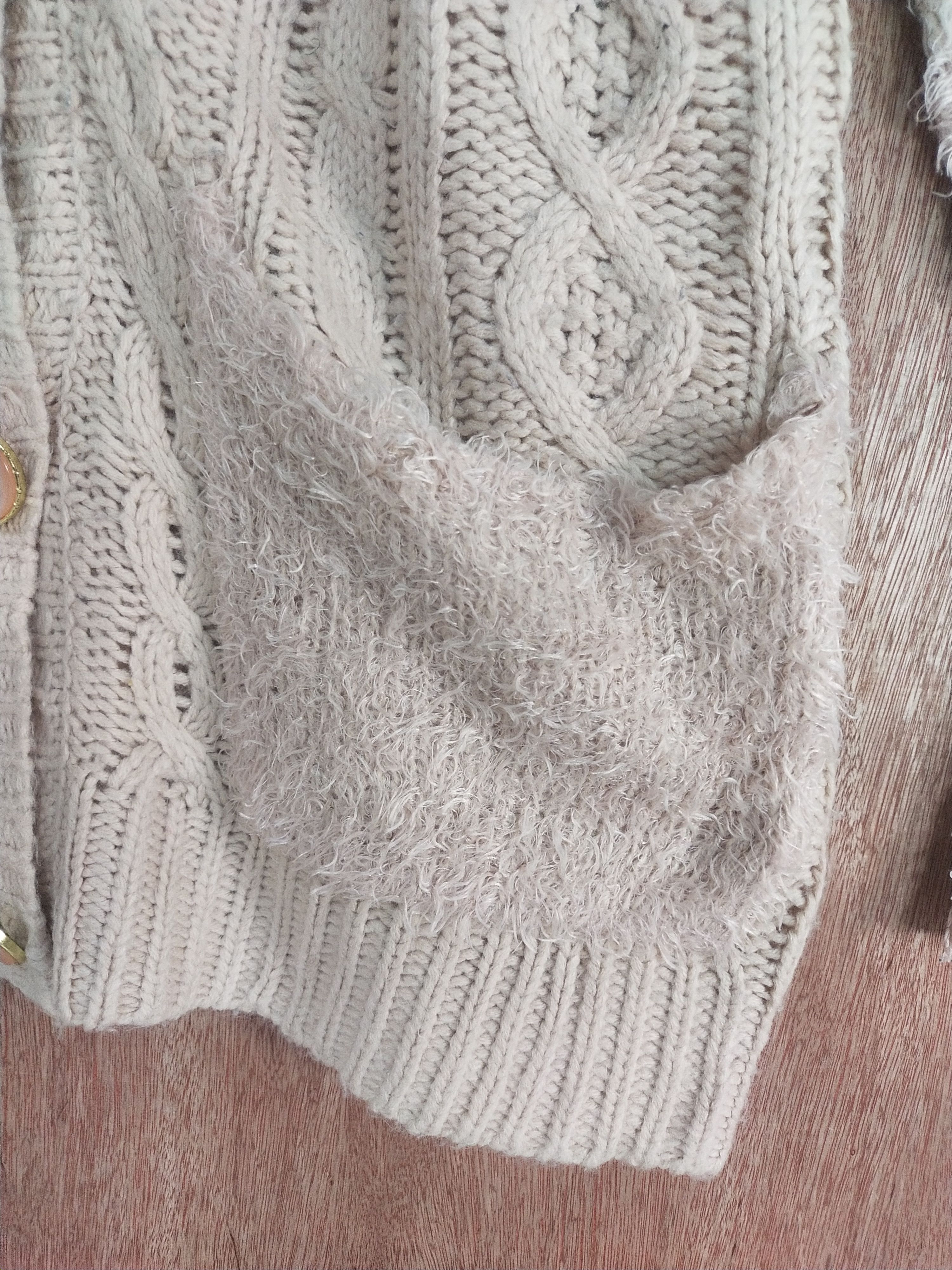 Japanese Brand Majestic Legon cream cardigan knitwear #S009 Size US L / EU 52-54 / 3 - 7 Thumbnail