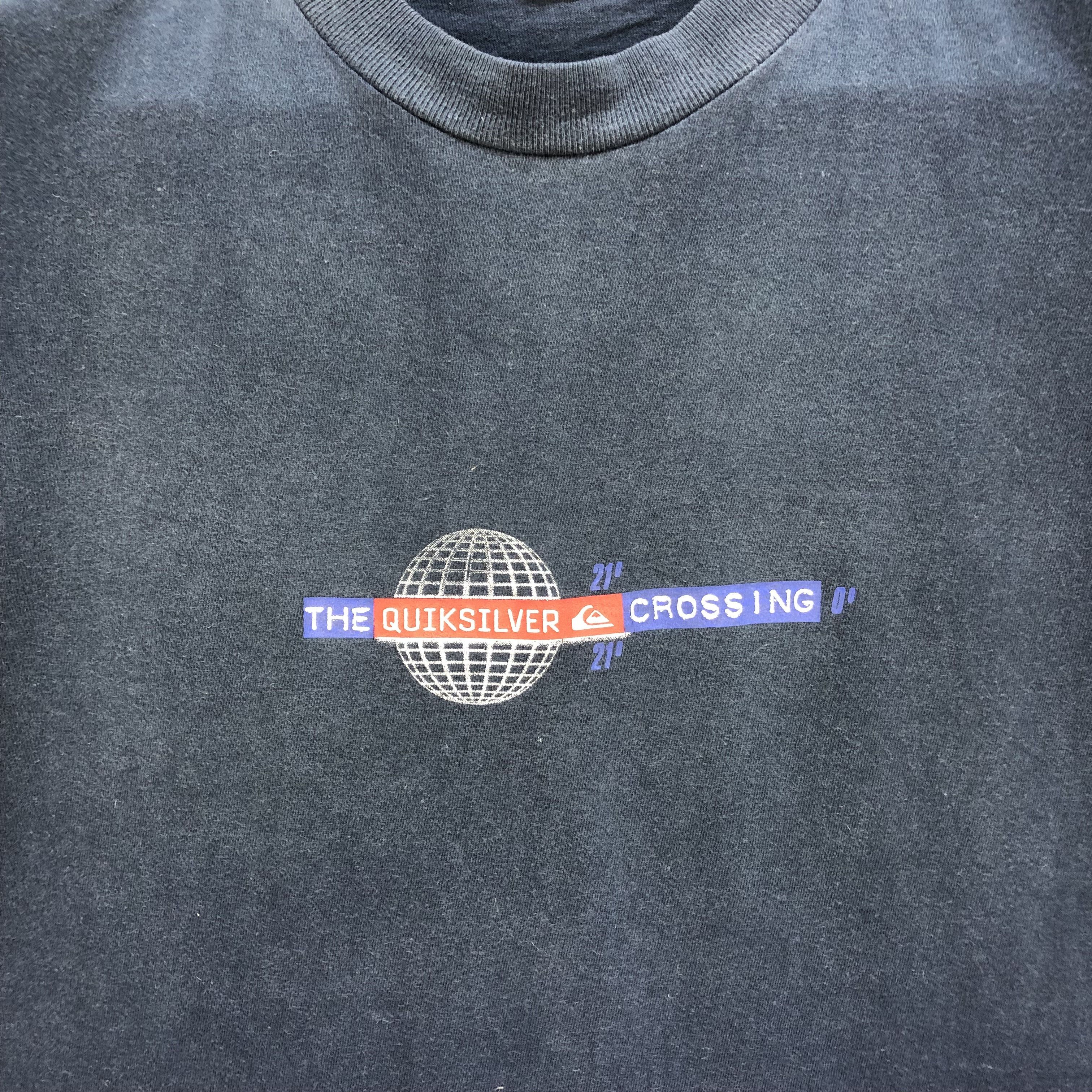 Quiksilver Vintage 90s Quiksilver Crossing Globe T Shirts #6166-51 Size US L / EU 52-54 / 3 - 3 Thumbnail