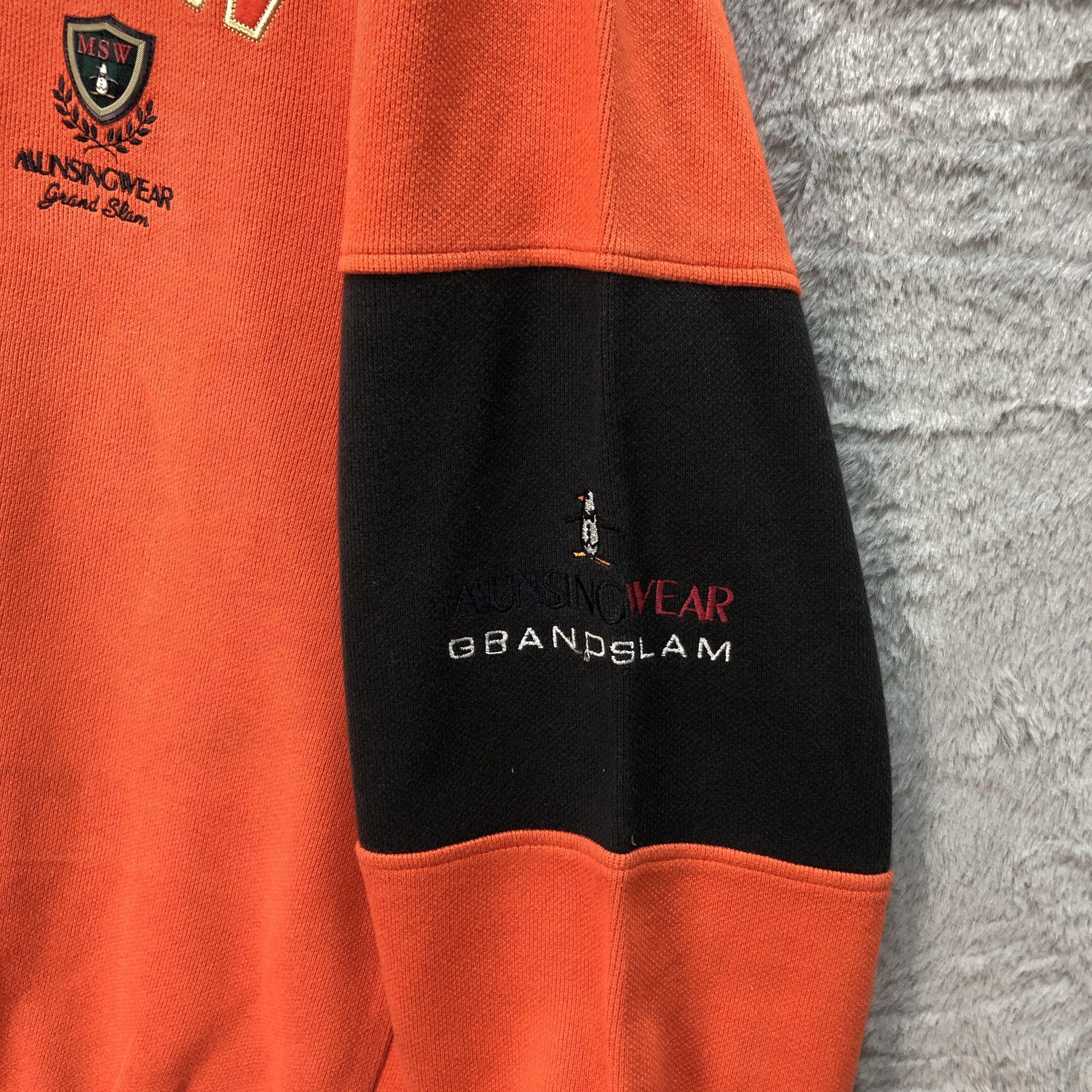 Grand Slam Munsingwear Half Zip Turtle Neck Orange Sweatshirts #6177-52 Size US M / EU 48-50 / 2 - 8 Thumbnail