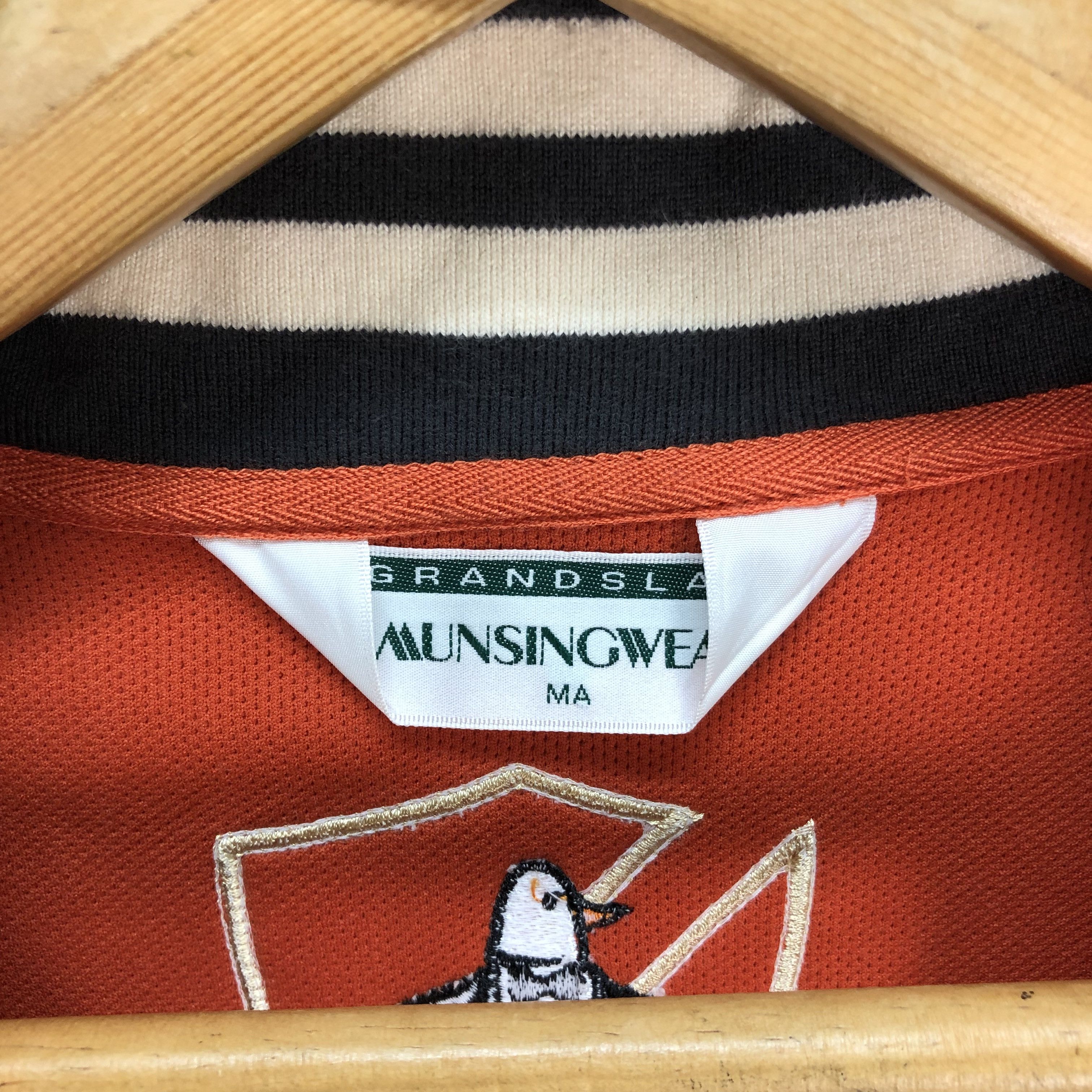Grand Slam Munsingwear Half Zip Turtle Neck Orange Sweatshirts #6177-52 Size US M / EU 48-50 / 2 - 10 Thumbnail