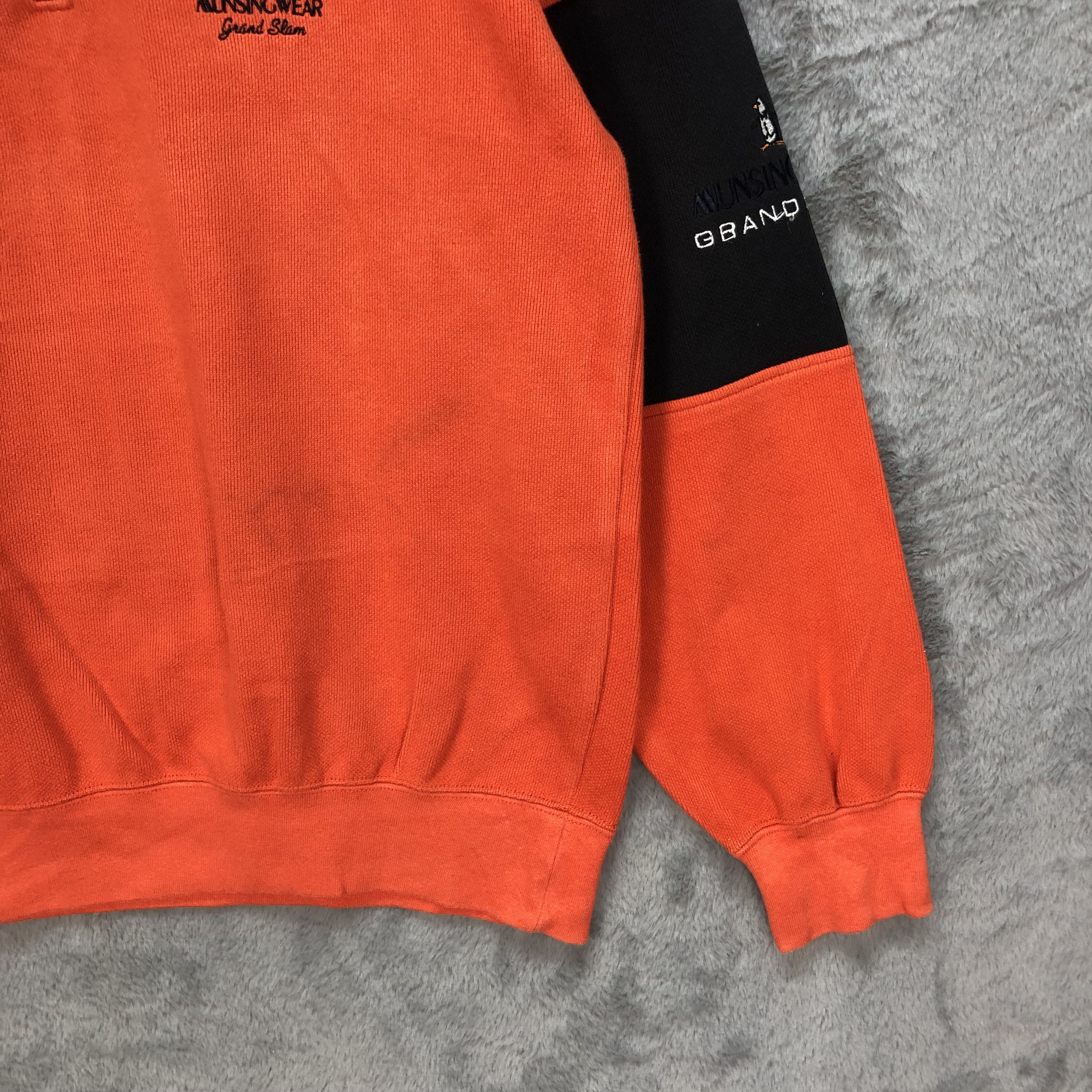 Grand Slam Munsingwear Half Zip Turtle Neck Orange Sweatshirts #6177-52 Size US M / EU 48-50 / 2 - 7 Thumbnail