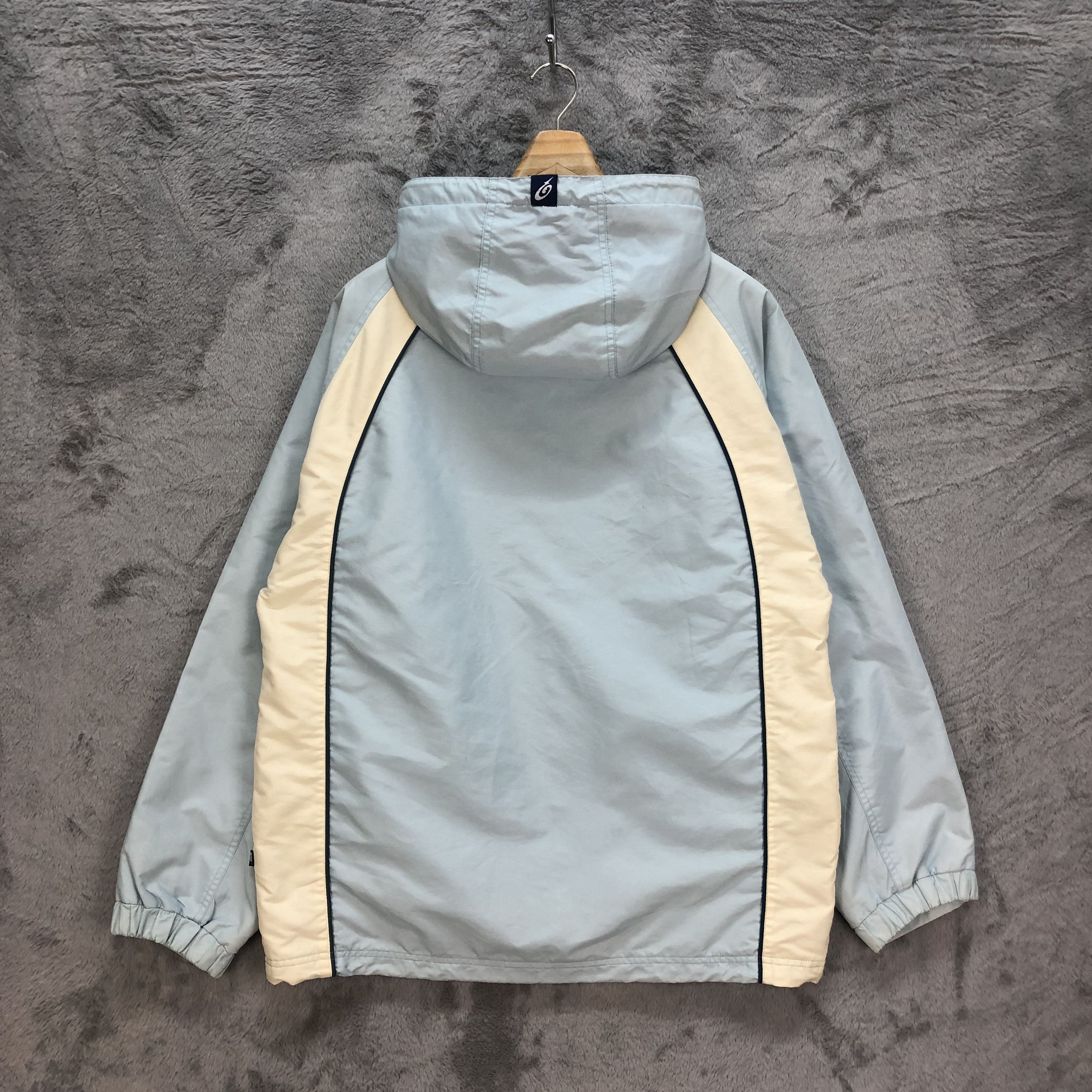 Japanese Brand 90's Piko Hawaiian Longboard Wear Baby Blue Parka #6184-52 Size US M / EU 48-50 / 2 - 17 Thumbnail